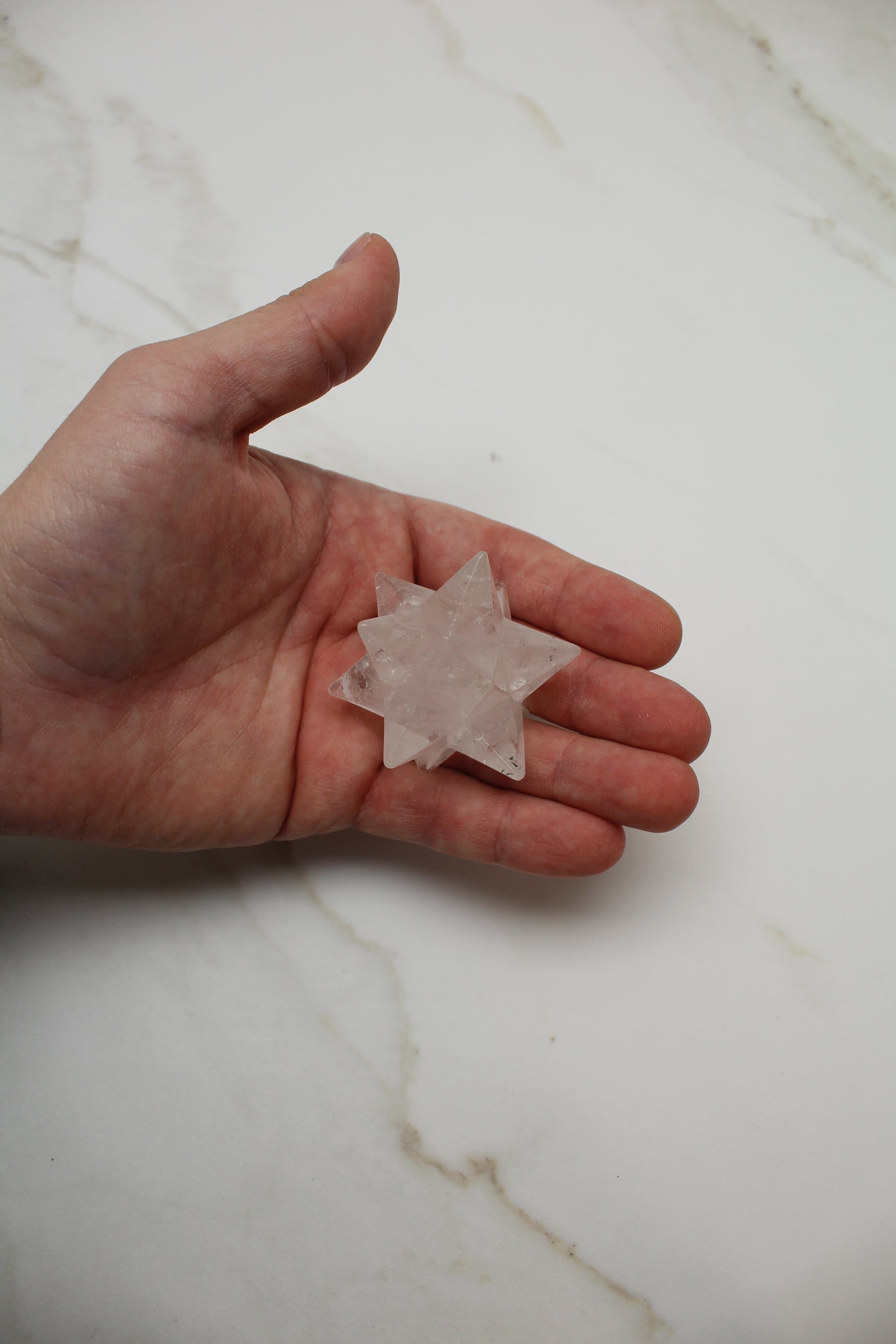 Merkaba stjerne - Bjergkrystal - 64g