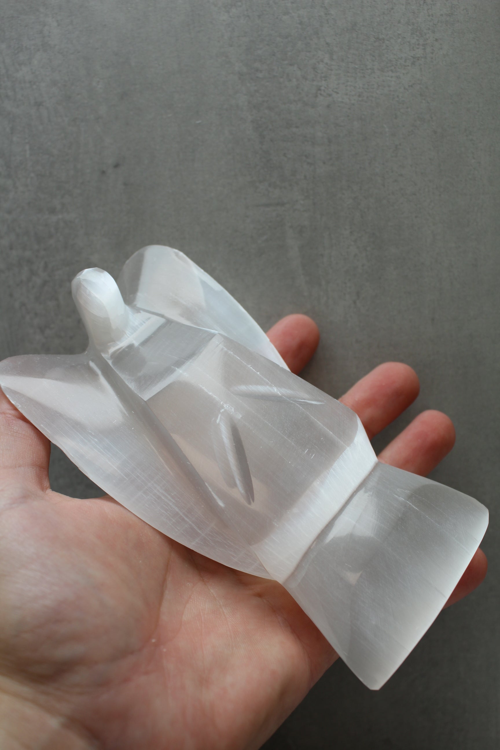 Selenit engel - 15cm