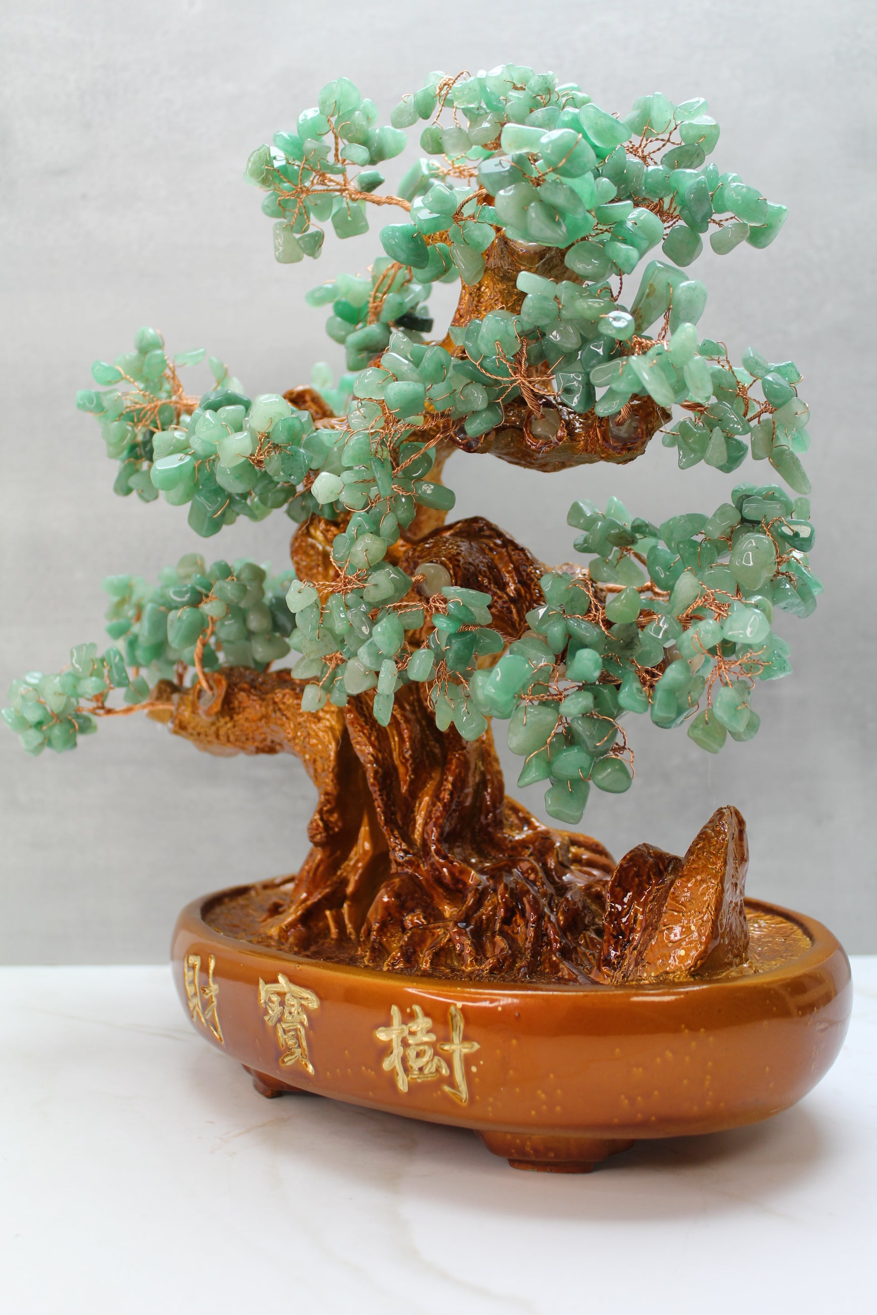 Krystaltræ 30cm - Grøn Aventurin