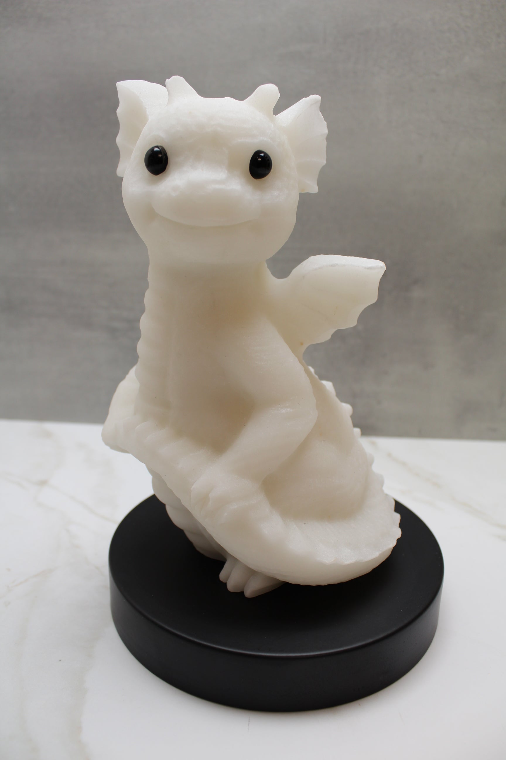 Drage Hvid Jade 20 cm FØDSELSDAGSTILBUD