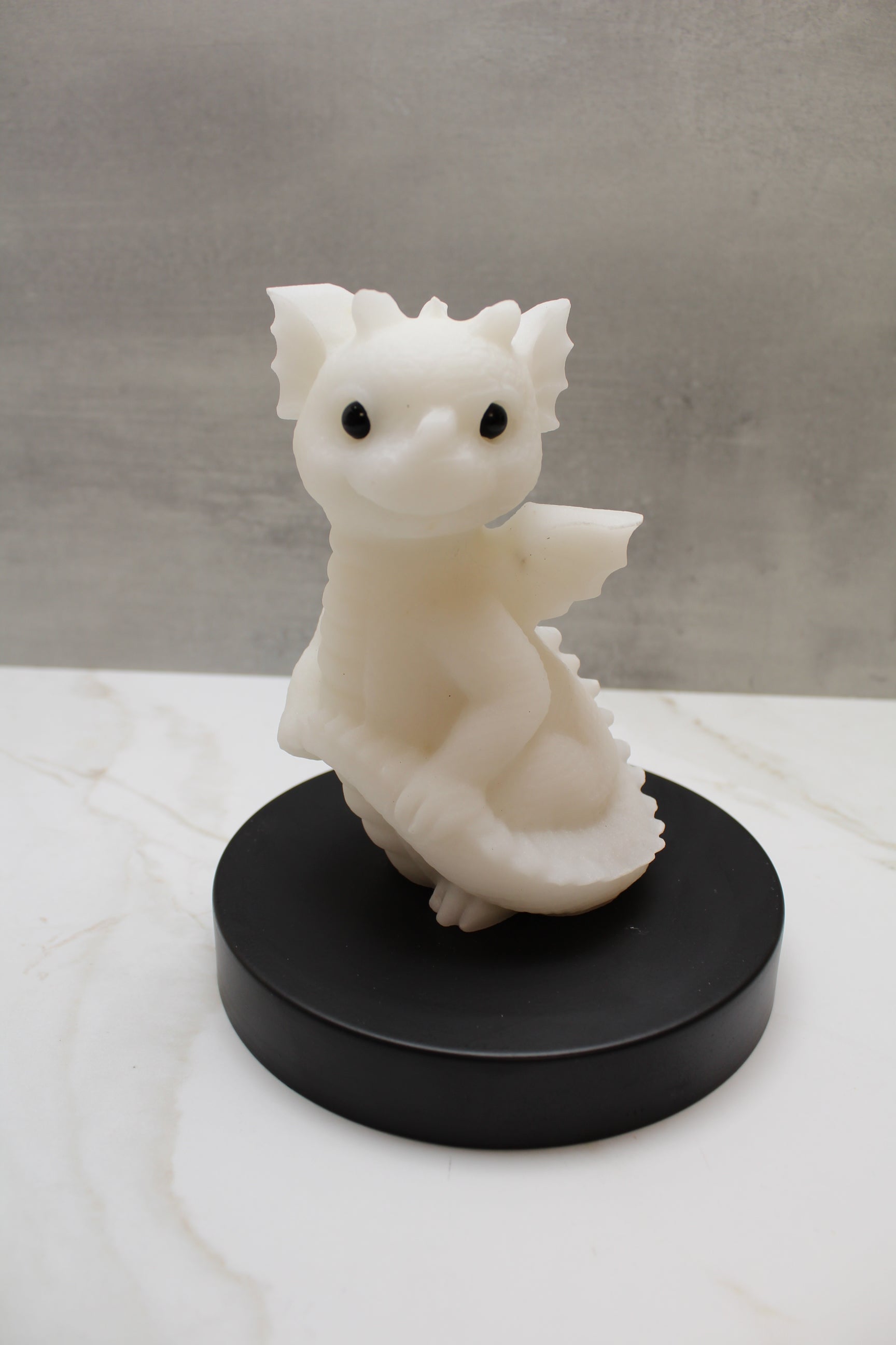 Drage Hvid Jade 15 cm FØDSELSDAGSTILBUD