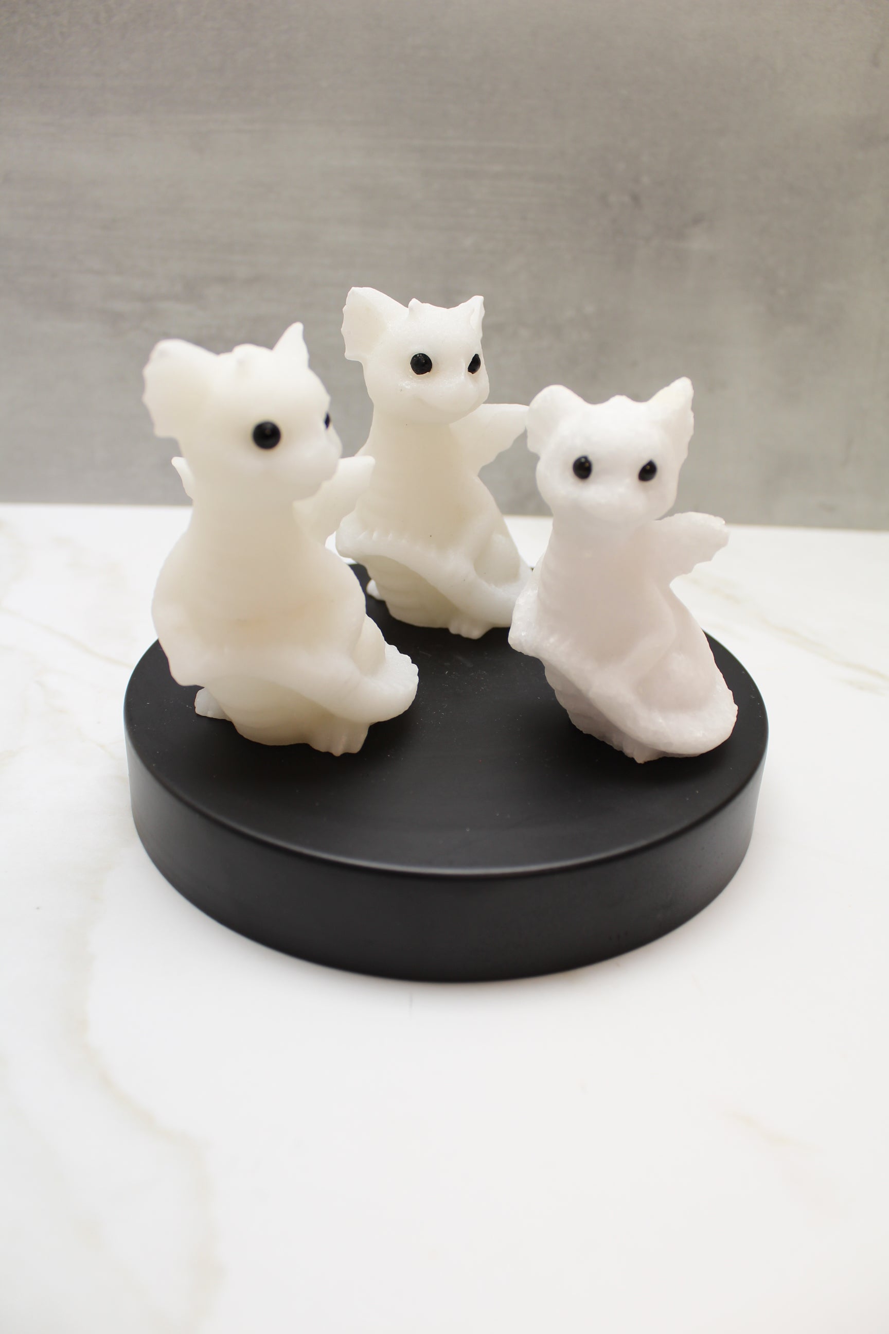 Drage Hvid Jade 8-9 CM FØDSELSDAGSTILBUD