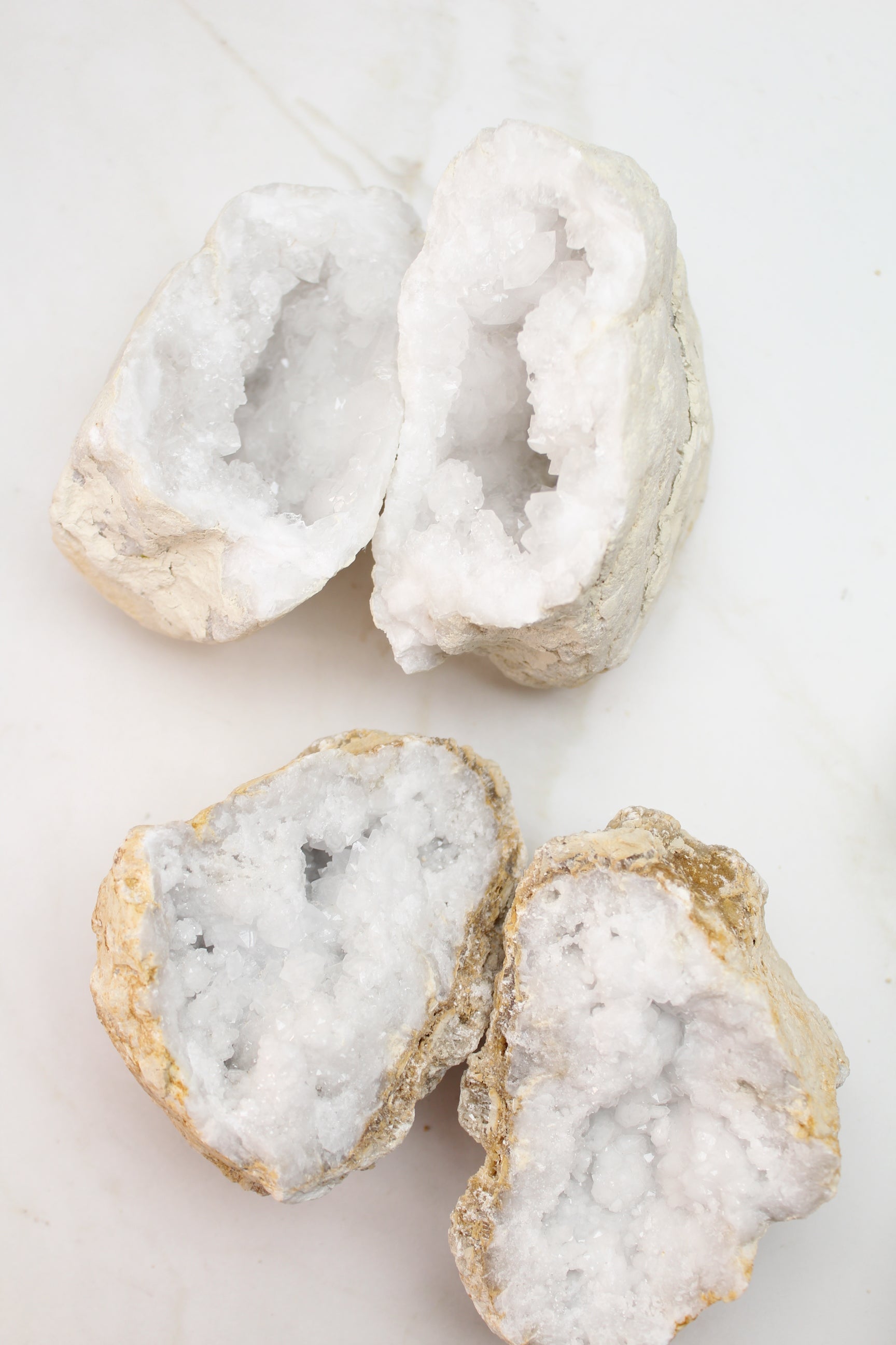 Kvarts Geode Sæt - Small