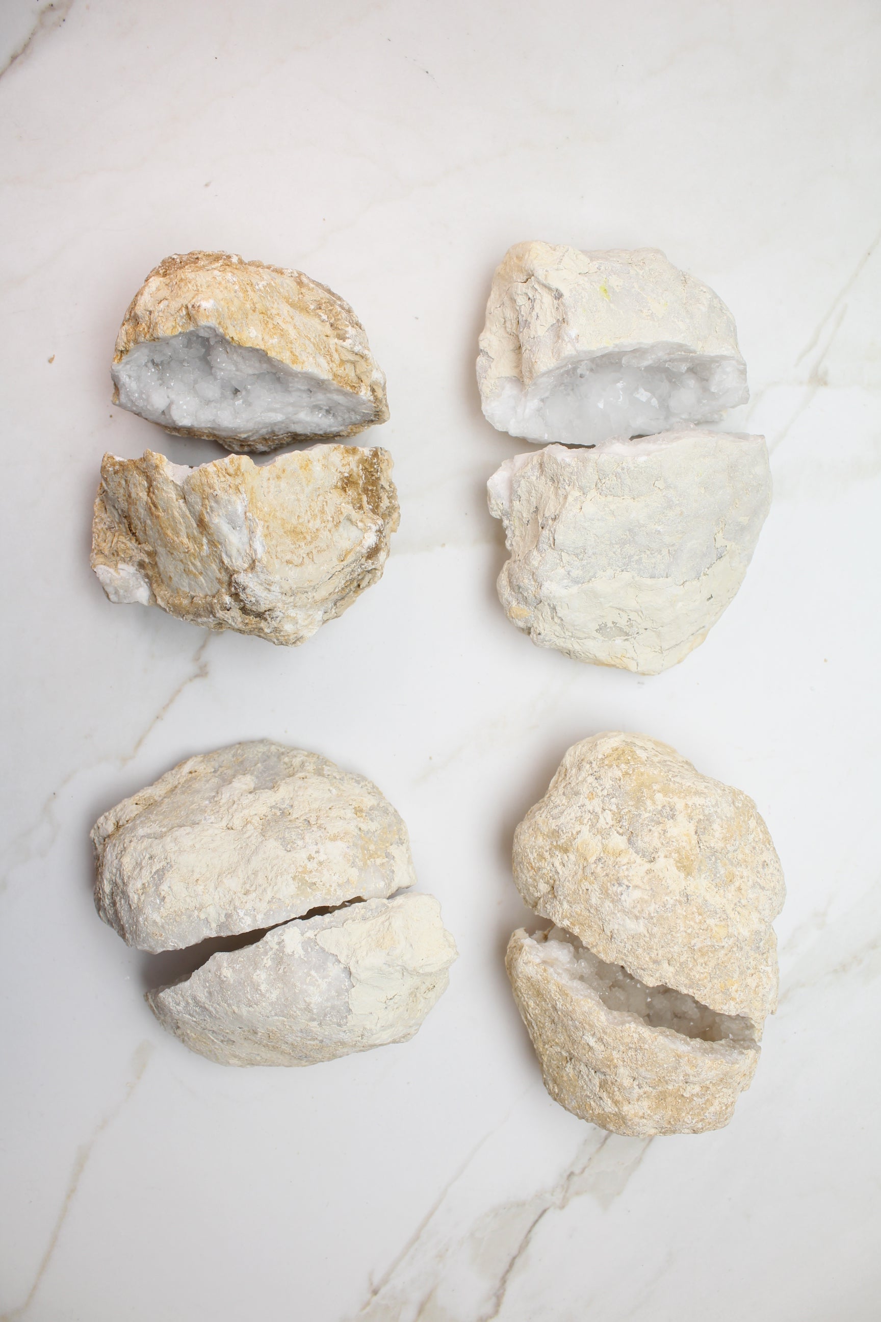 Kvarts Geode Sæt - Small