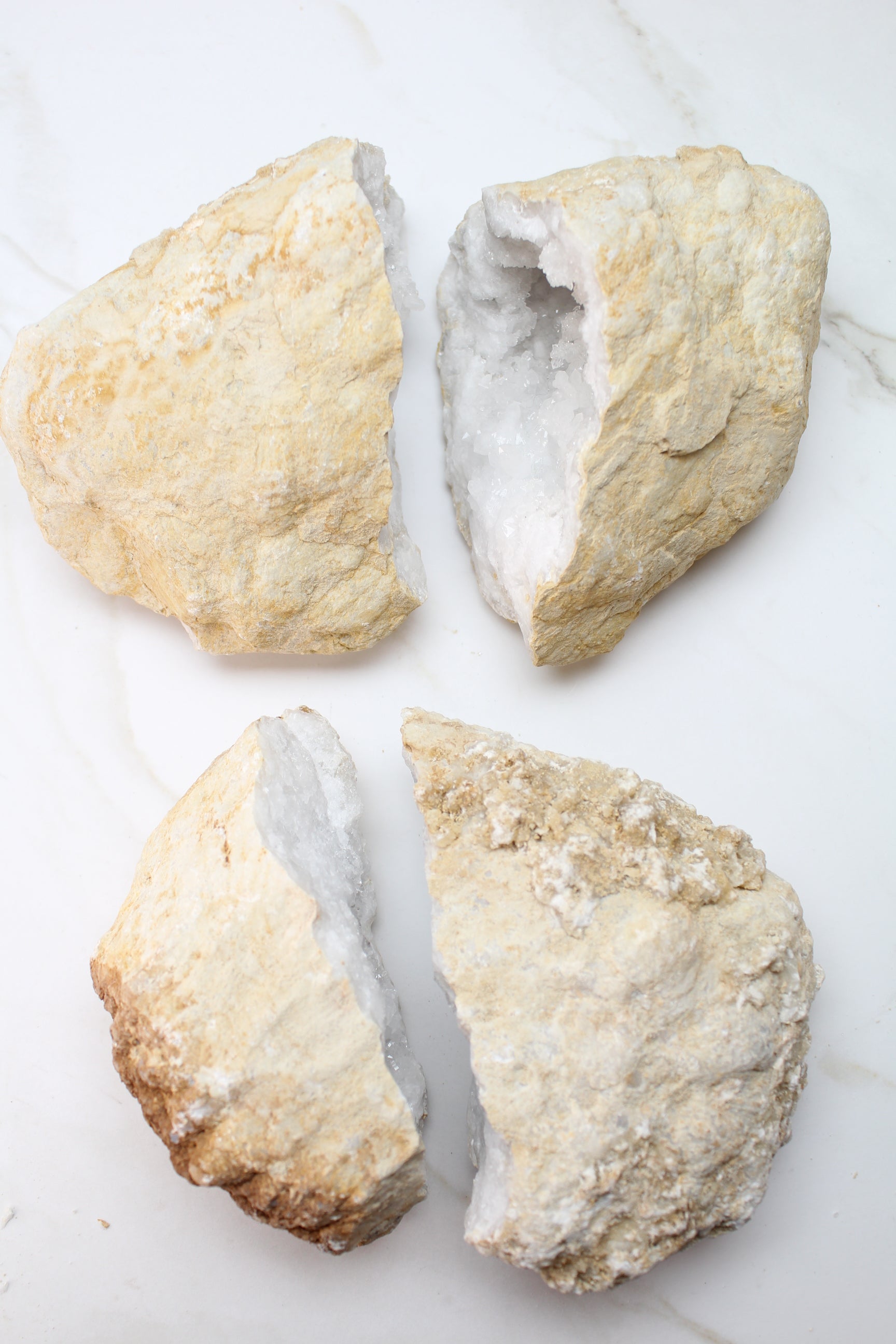 Kvarts Geode Sæt - Large