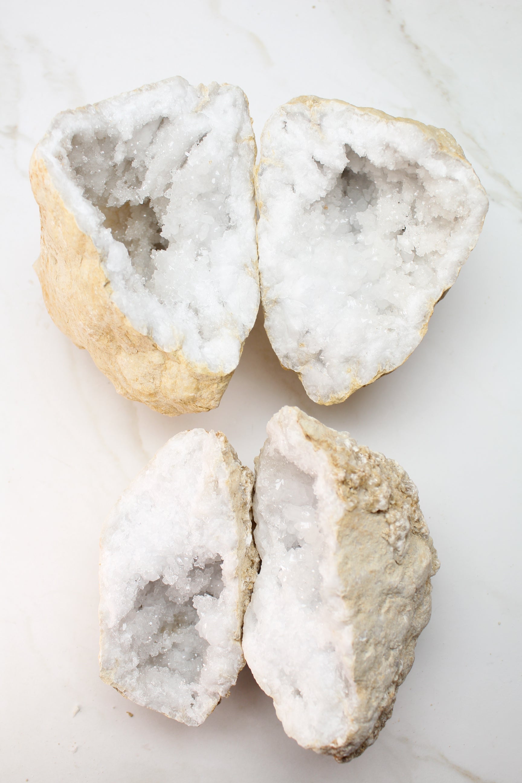 Kvarts Geode Sæt - Large