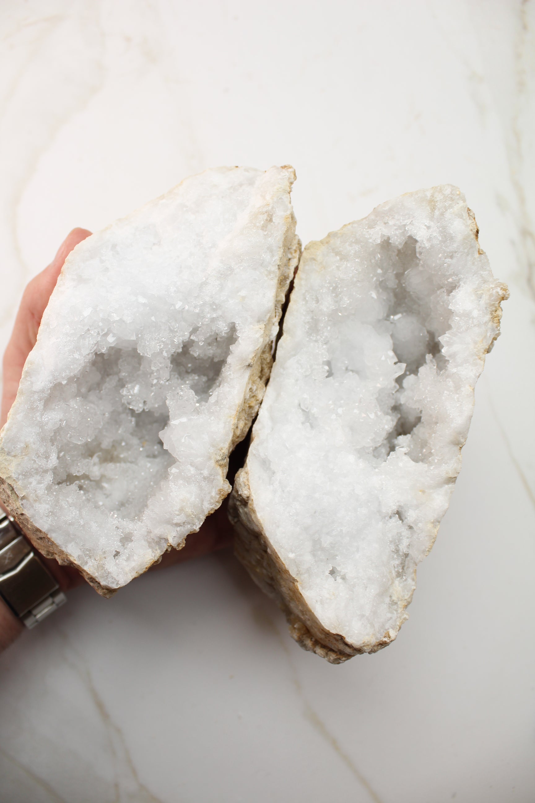 Kvarts Geode Sæt - Large