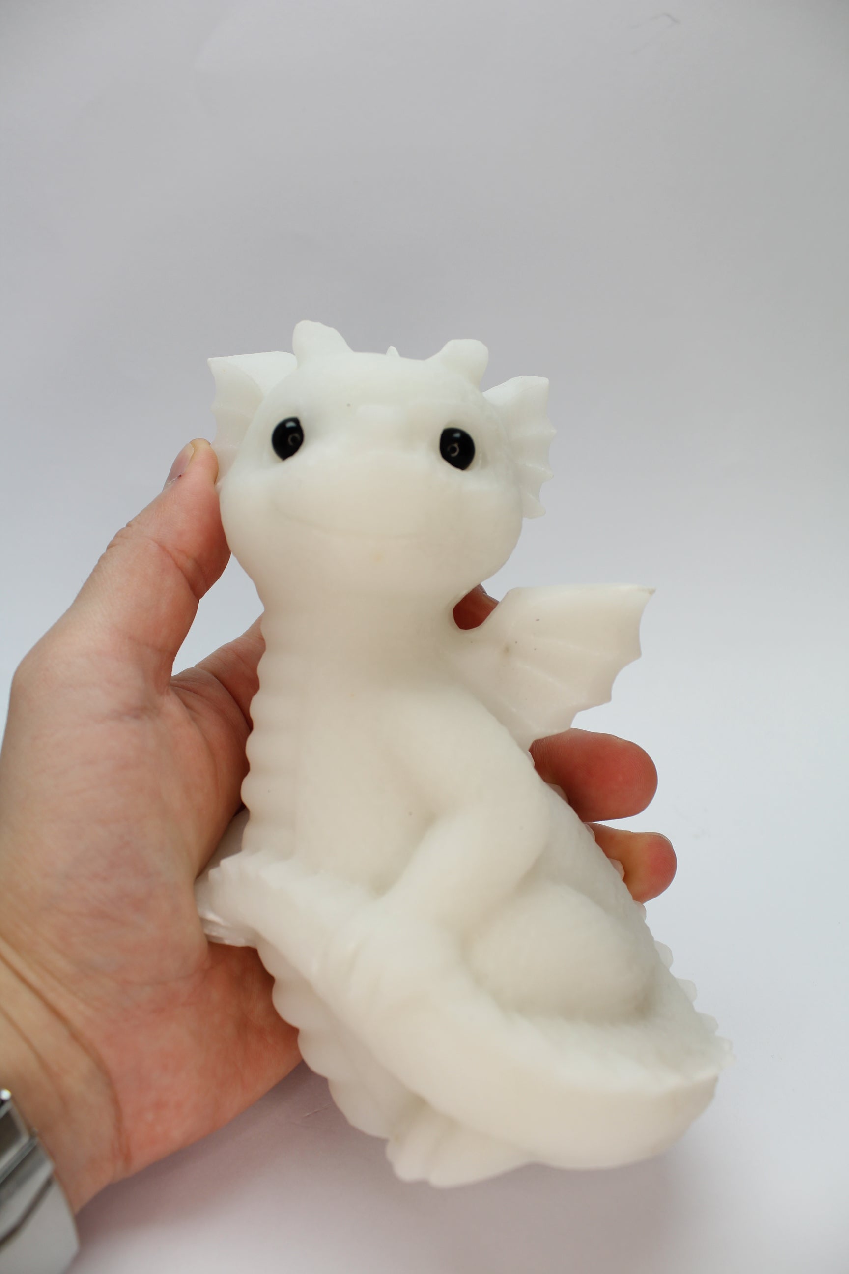 Drage Hvid Jade 15cm - L