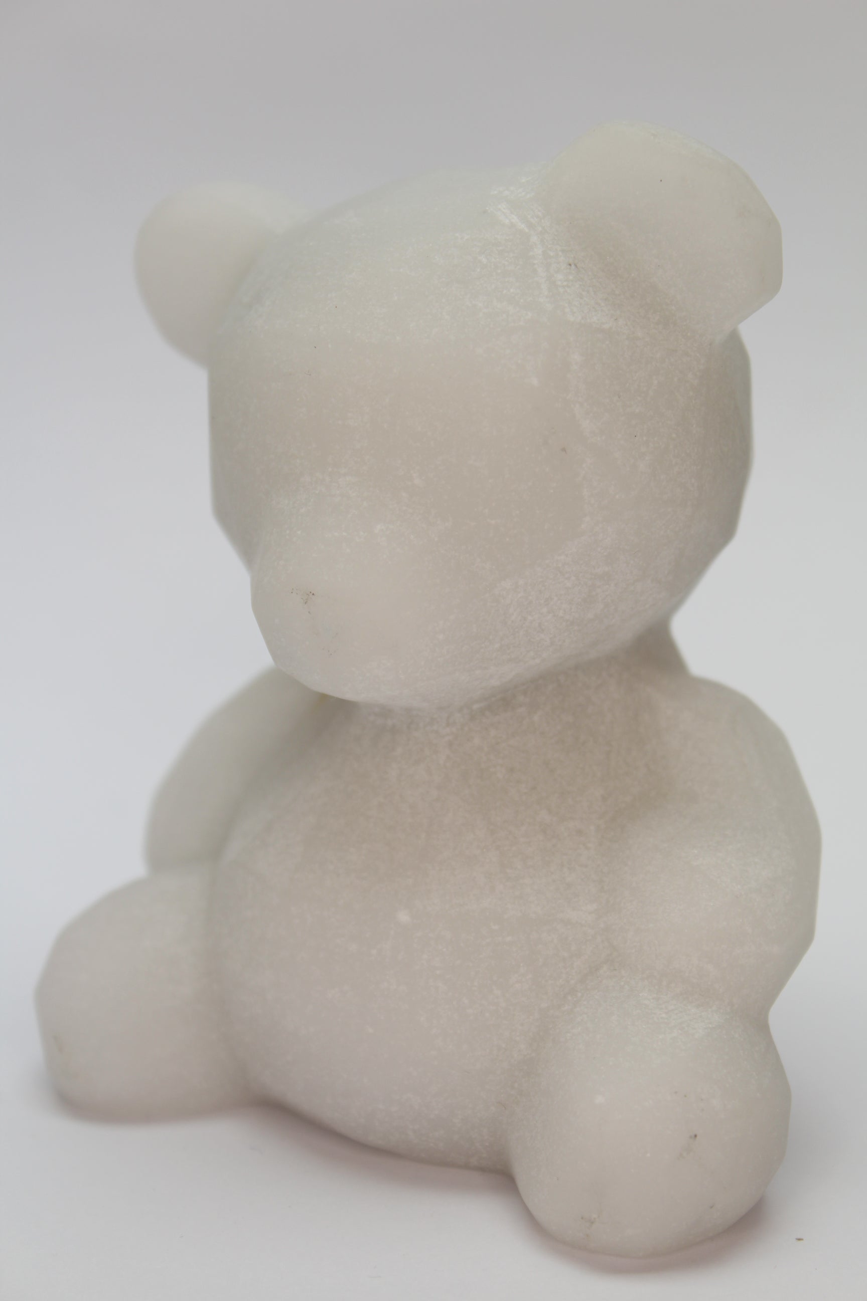 Hvid Jade Bamse - 10cm