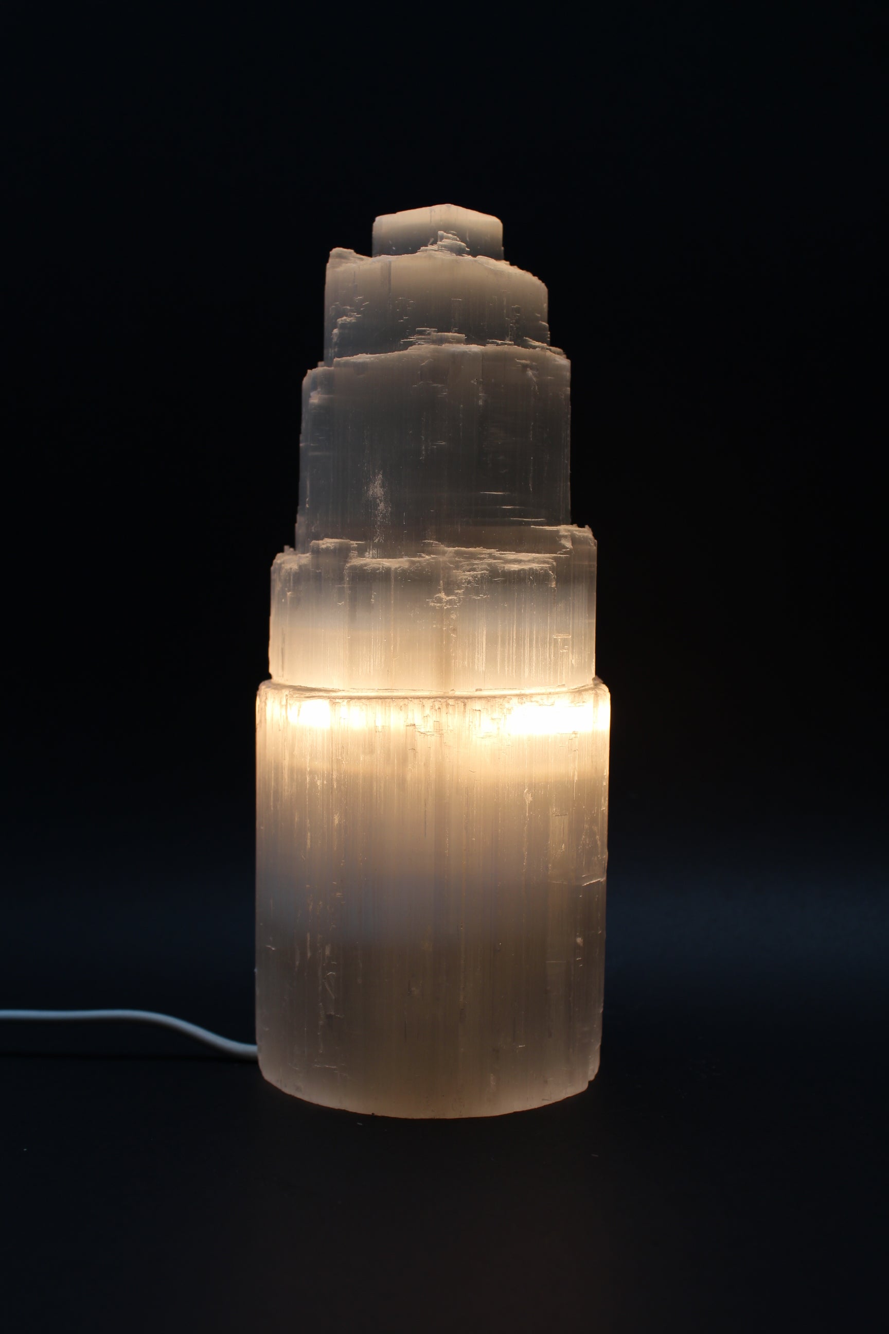 Selenit Lampe 20 cm
