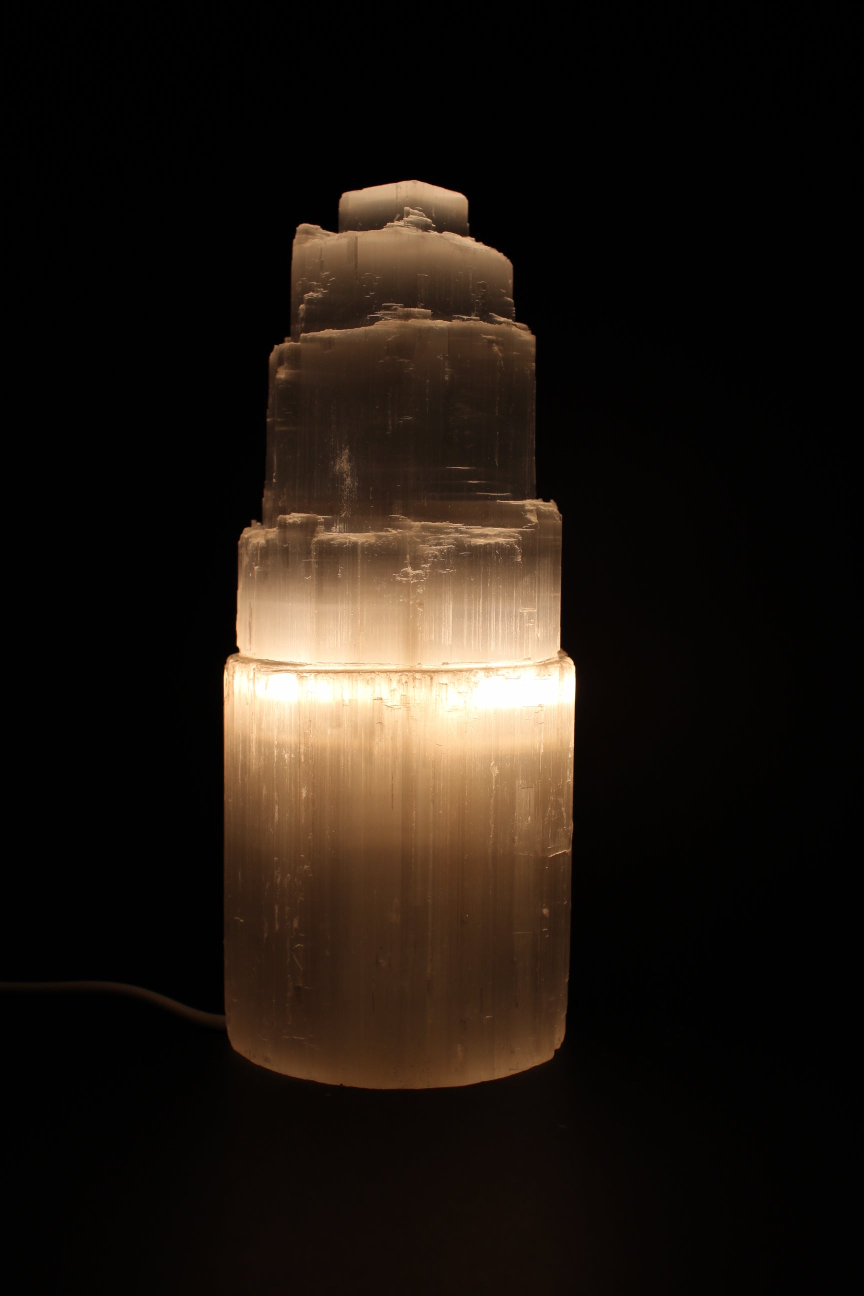 Selenit Lampe 20 cm