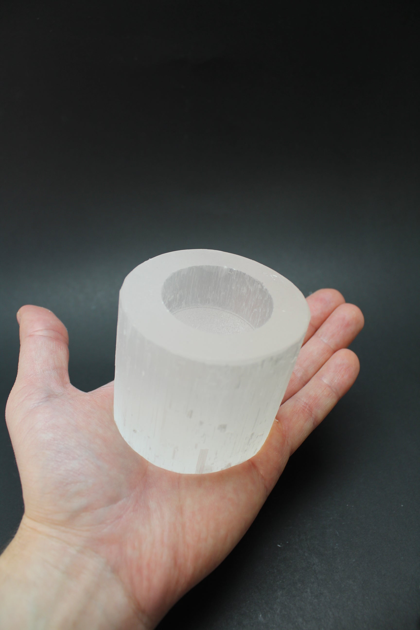 Selenit Fyrfadsstage 6 cm