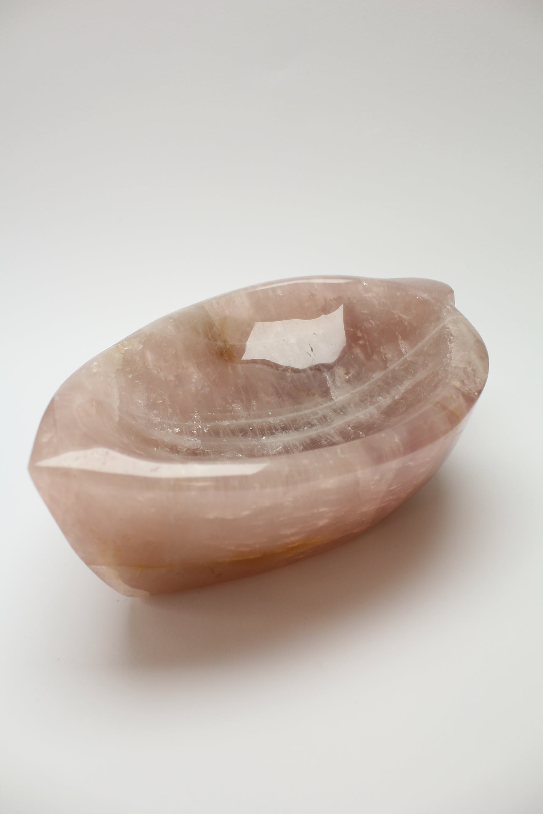 Rosakvarts skål 2,5 kg