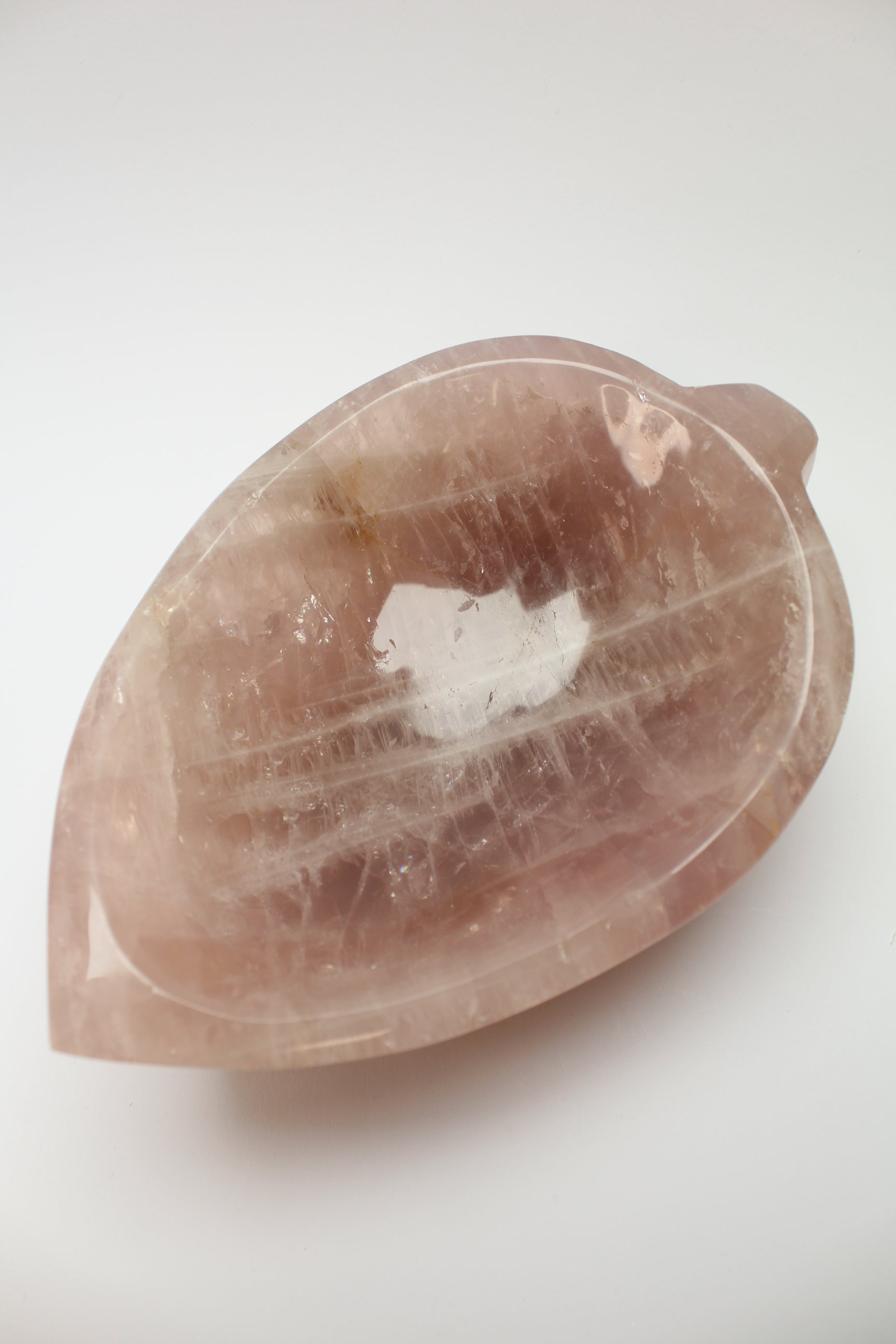 Rosakvarts skål 2,5 kg