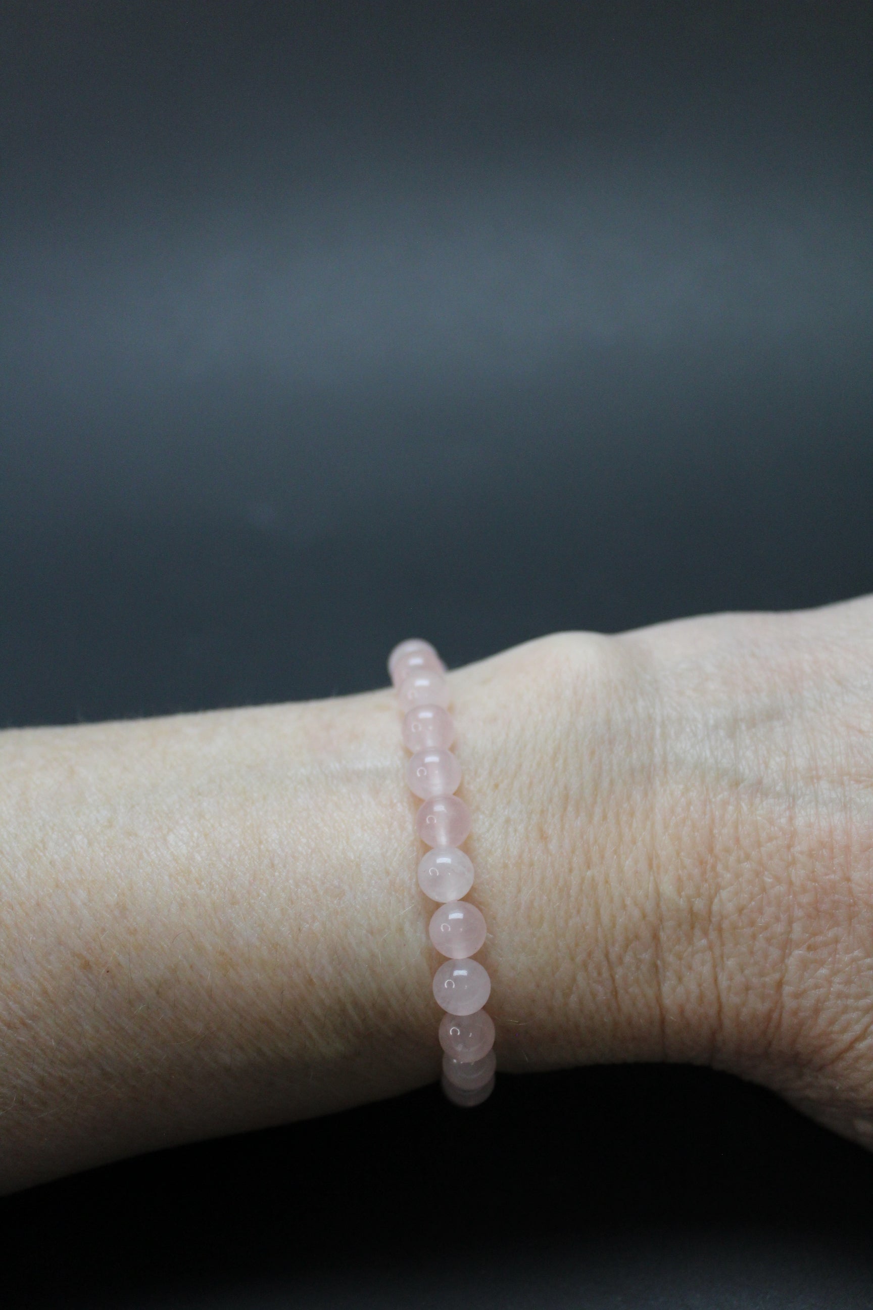 Rosakvarts Armbånd - 6 mm