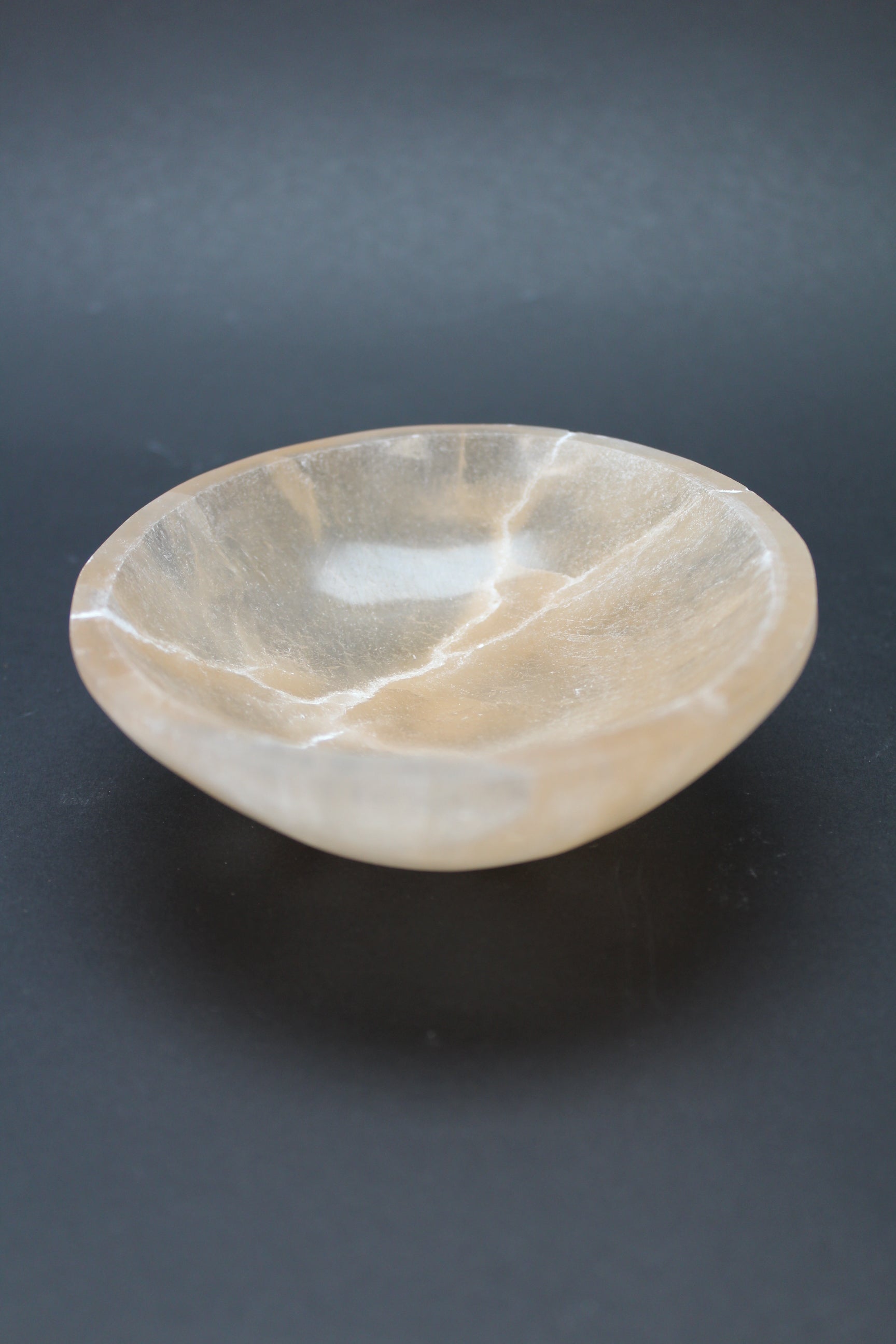 Orange Selenit Skål 10 cm