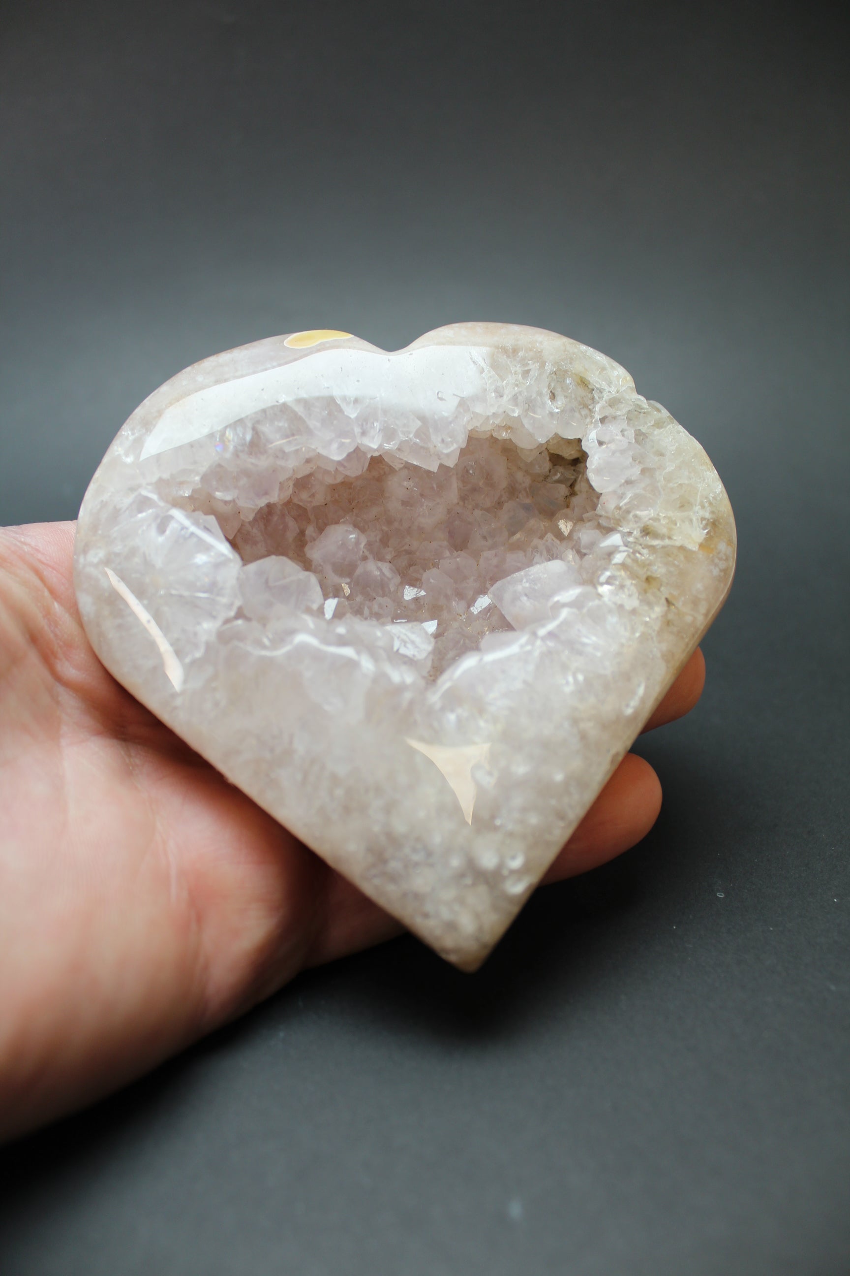 Hjerte Blomster Agat - 330g