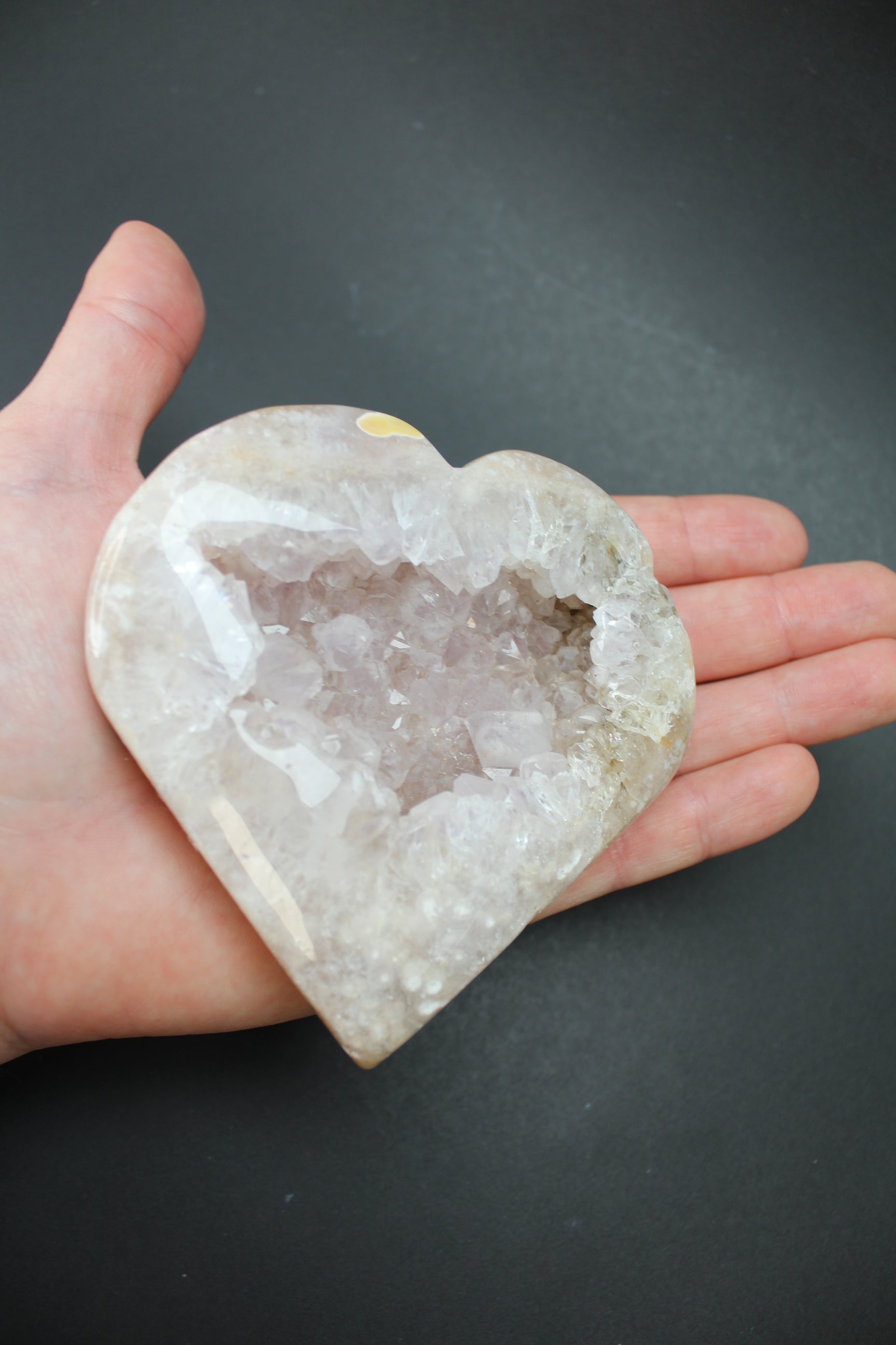 Hjerte Blomster Agat - 330g