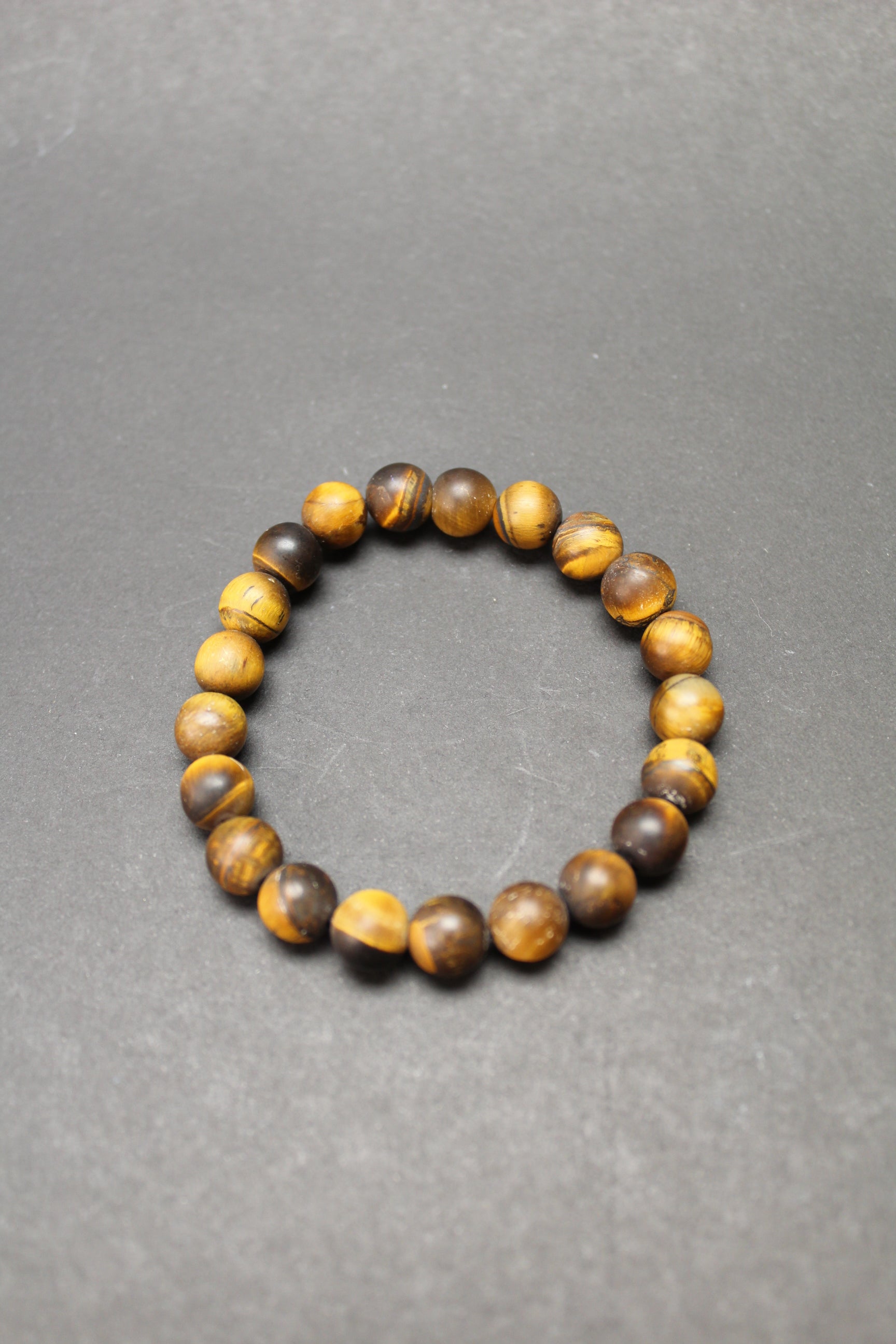 Tigerøje Mat Armbånd - 8 MM