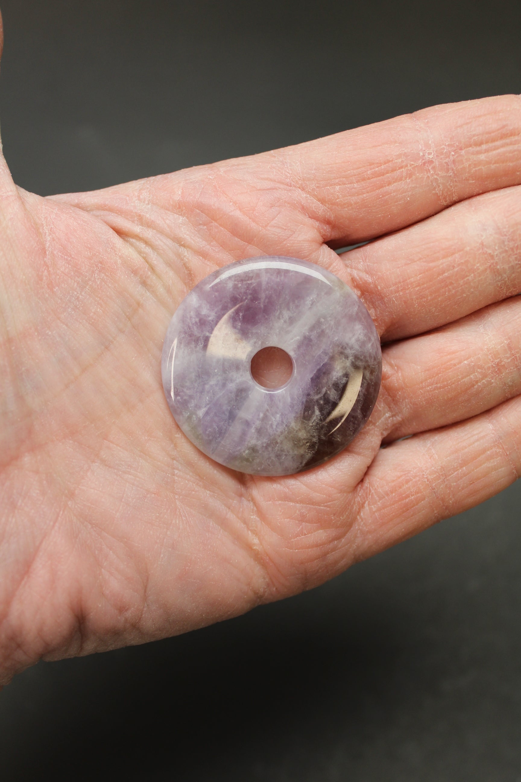 Chevron Ametyst Donut 40mm