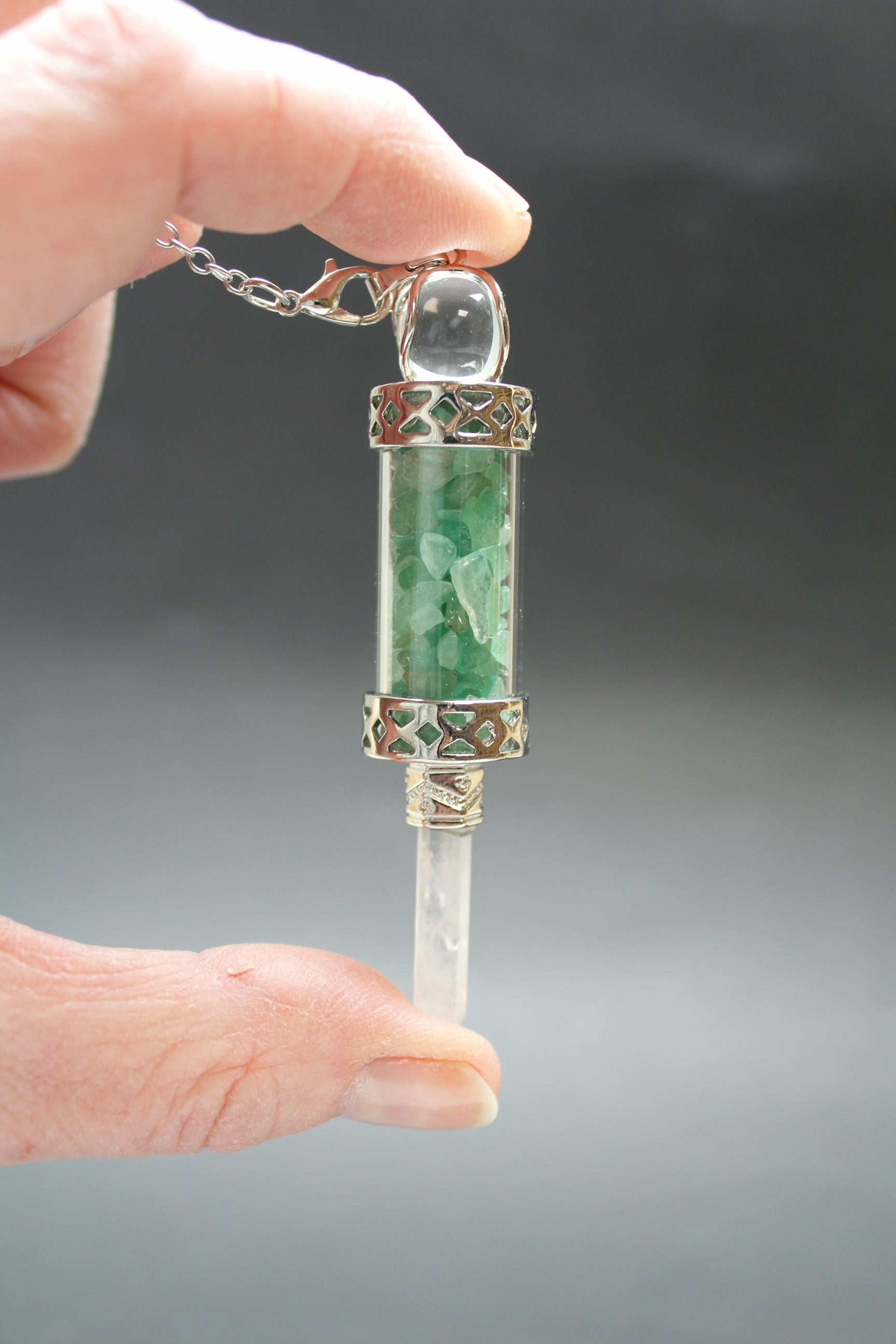 Pendul Aventurin/Bjergkrystal