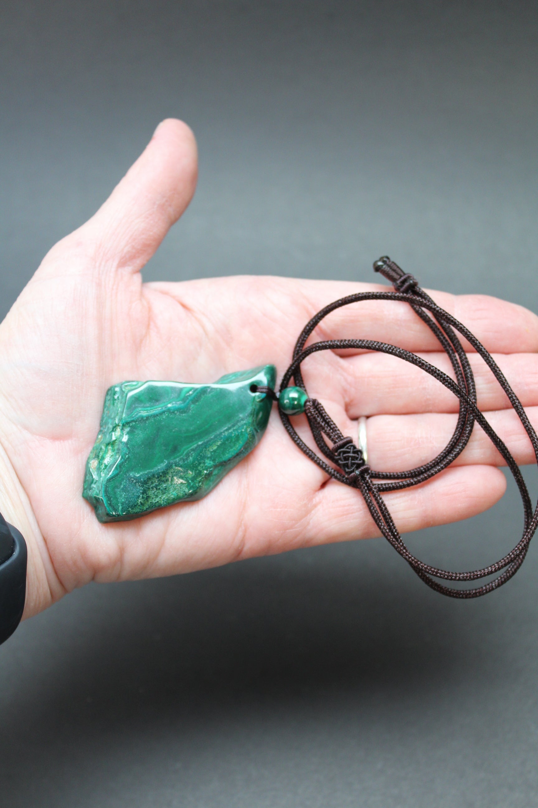 Malakit Halskæde Nr. 1