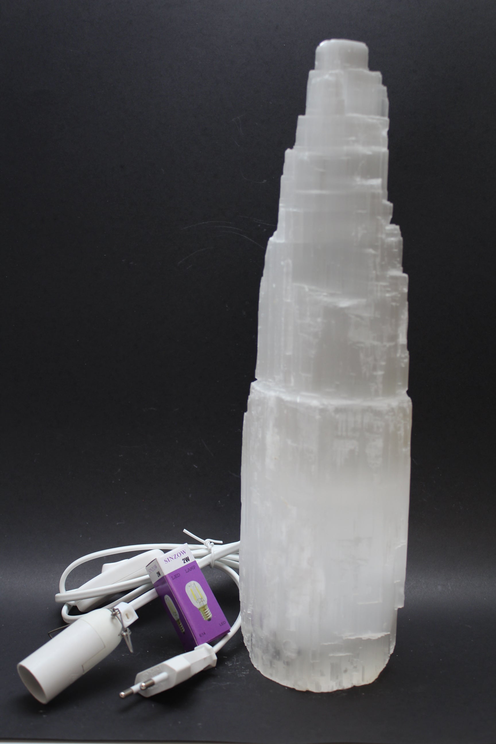 Selenit Lampe 15 cm