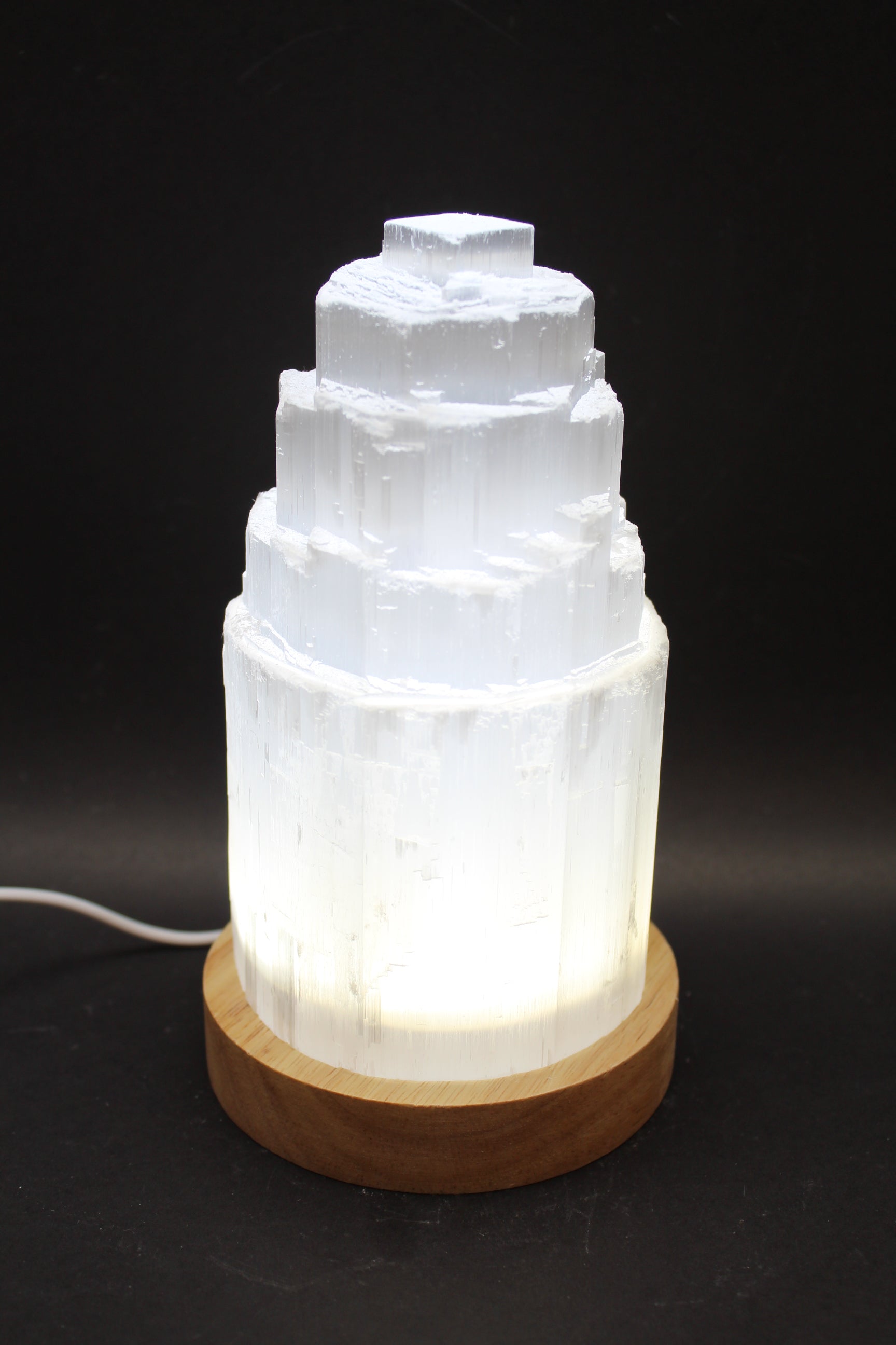 Selenit Lampe 15 cm