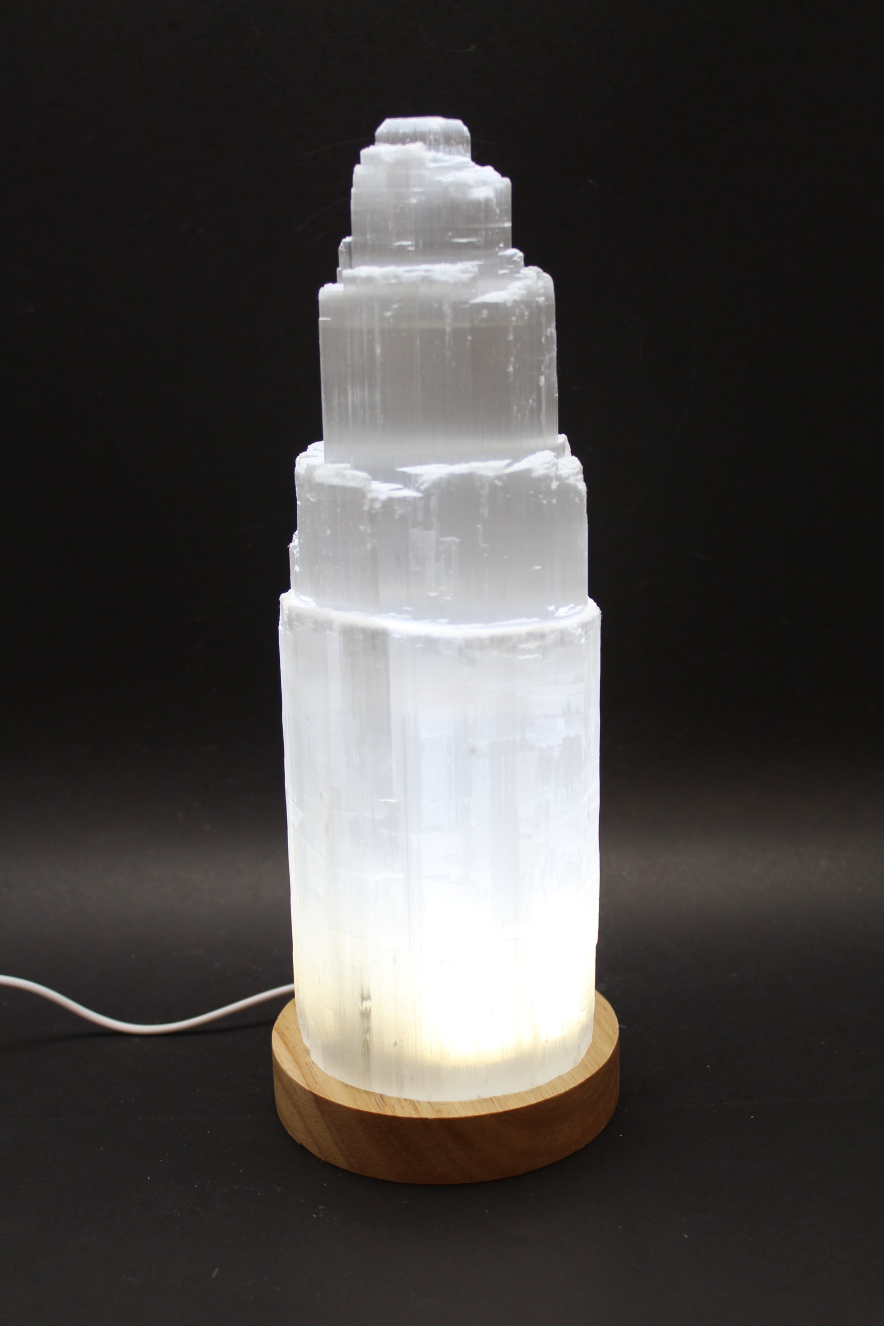 Selenit Lampe 25 cm