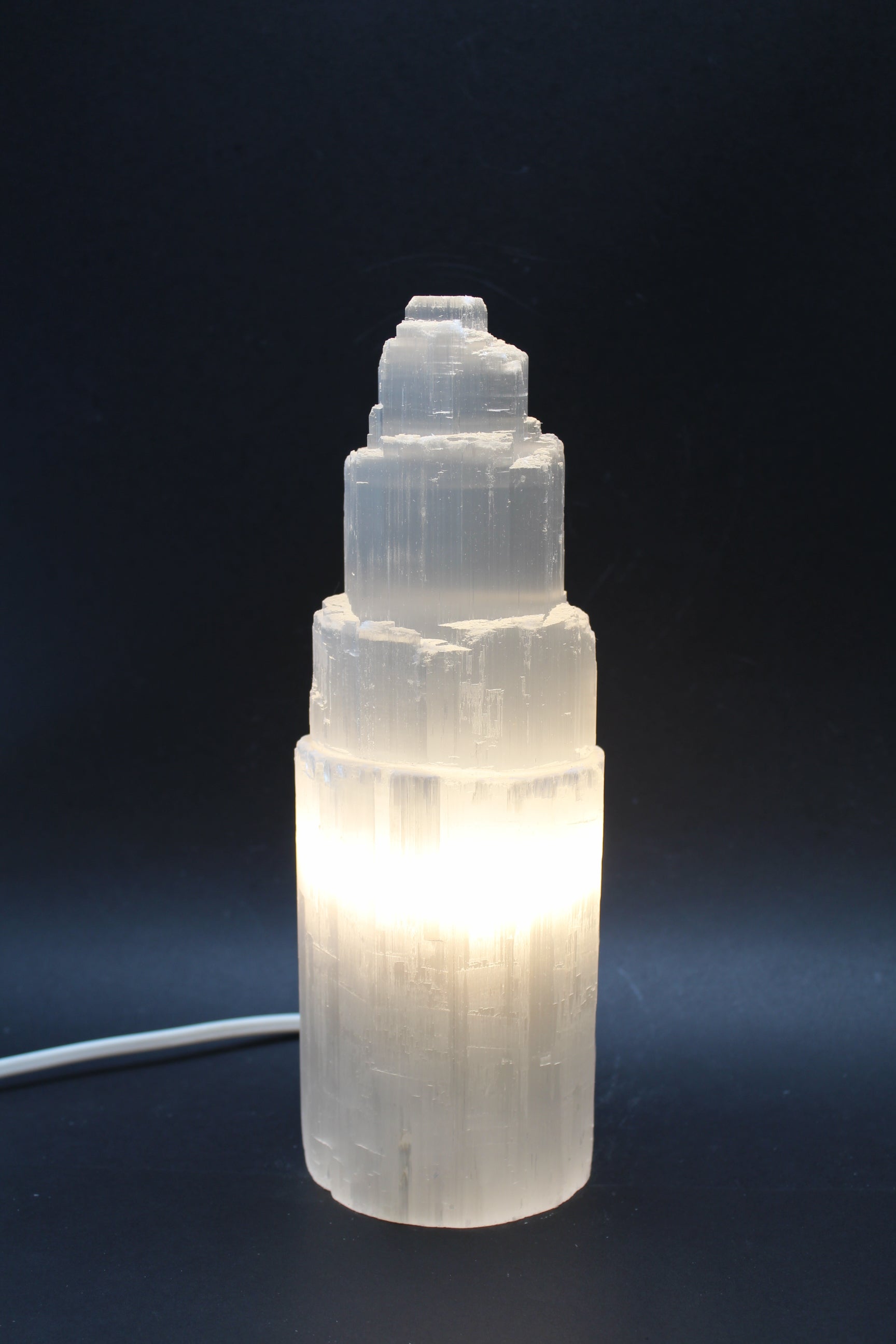 Selenit Lampe 25 cm