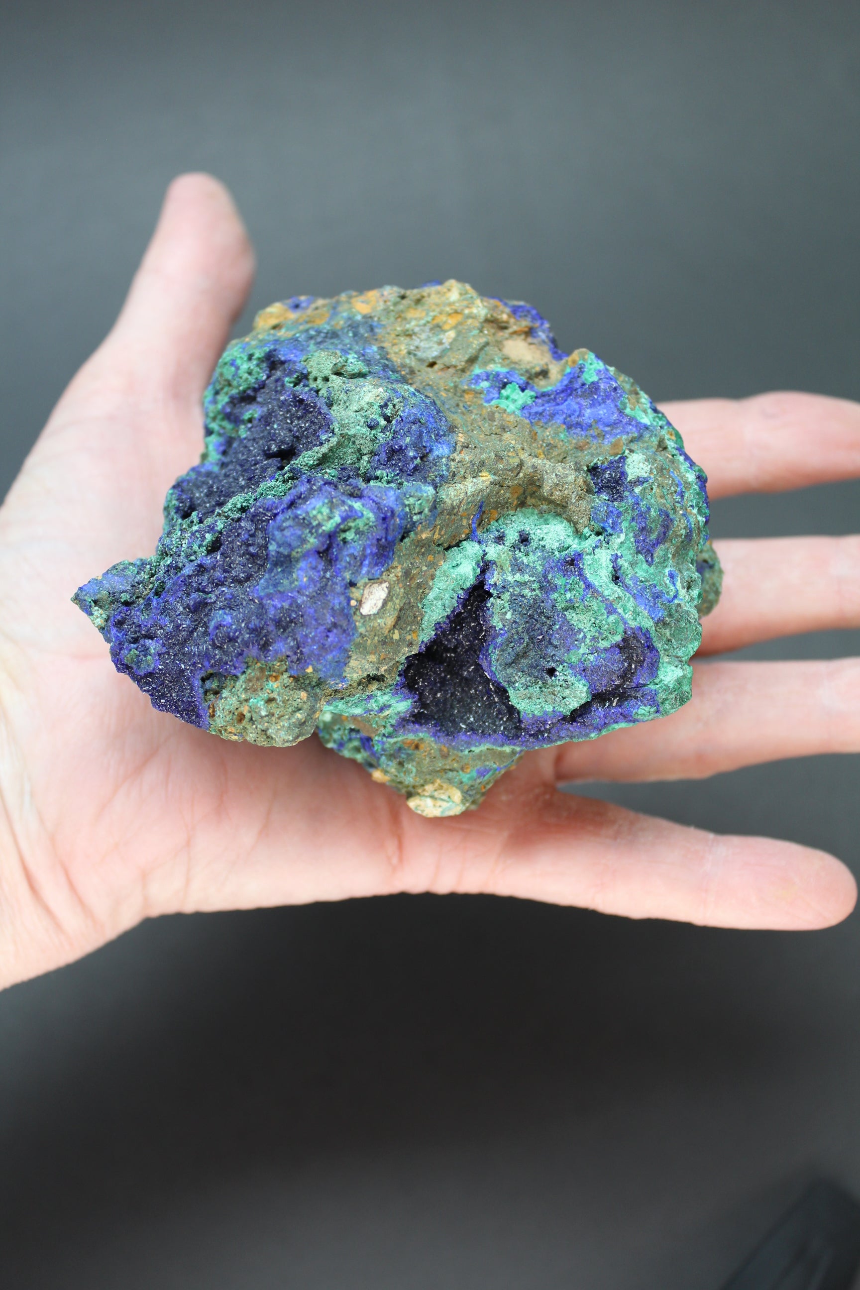 Azurit/Malakit RÅ 670 gr.