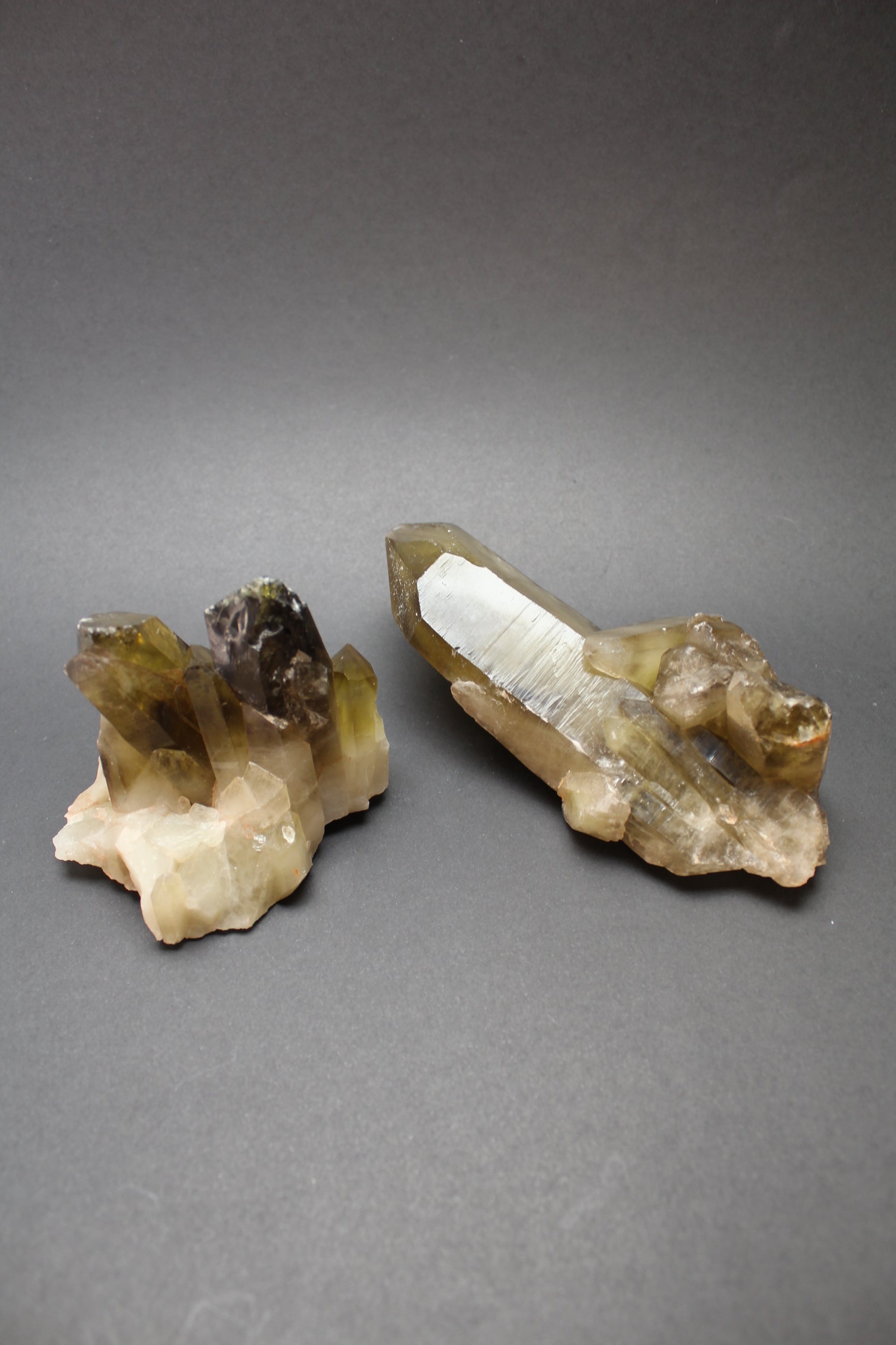 Røget Citrin Kvarts Klynger