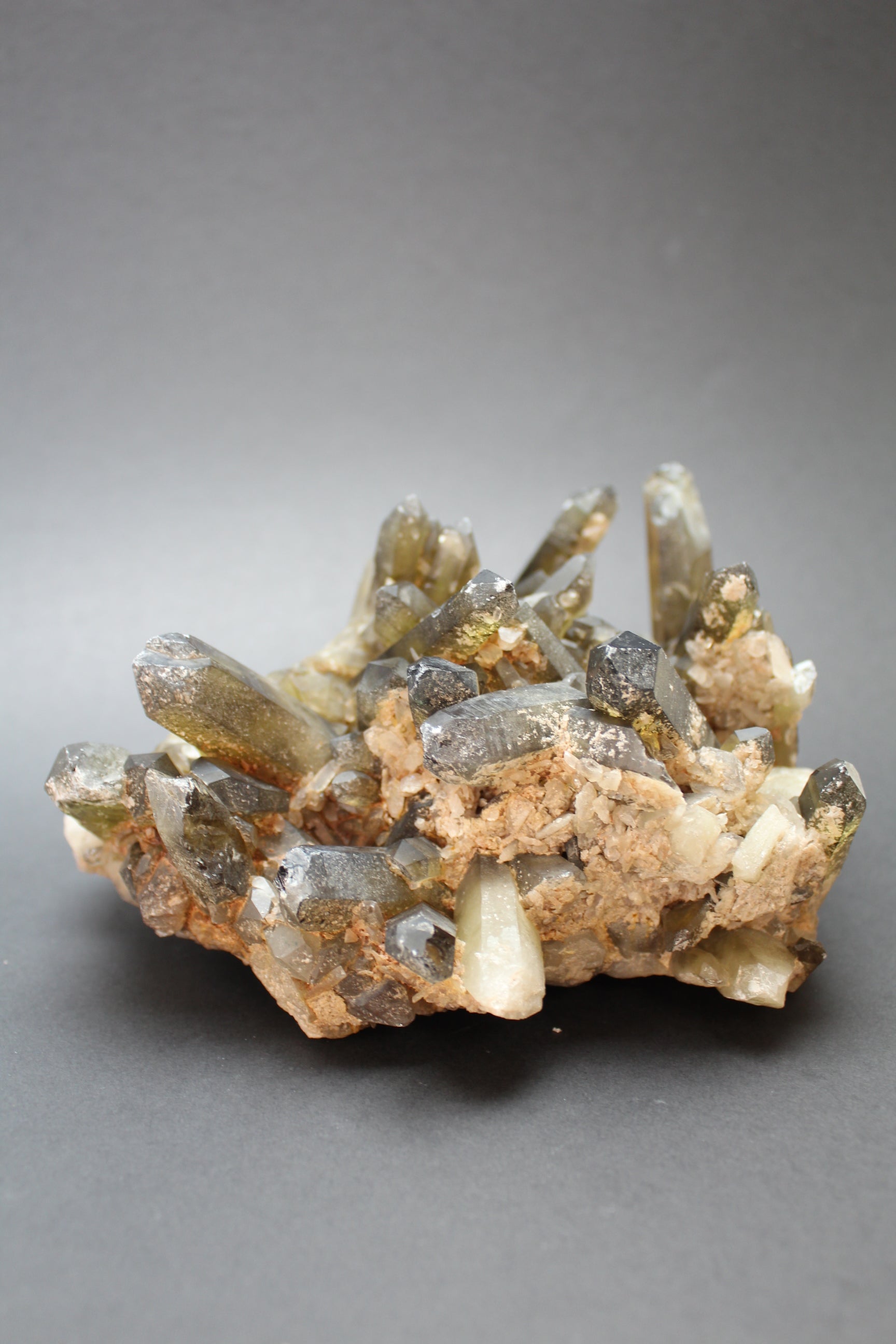 Røget Citrin Kvarts Klynge - XL