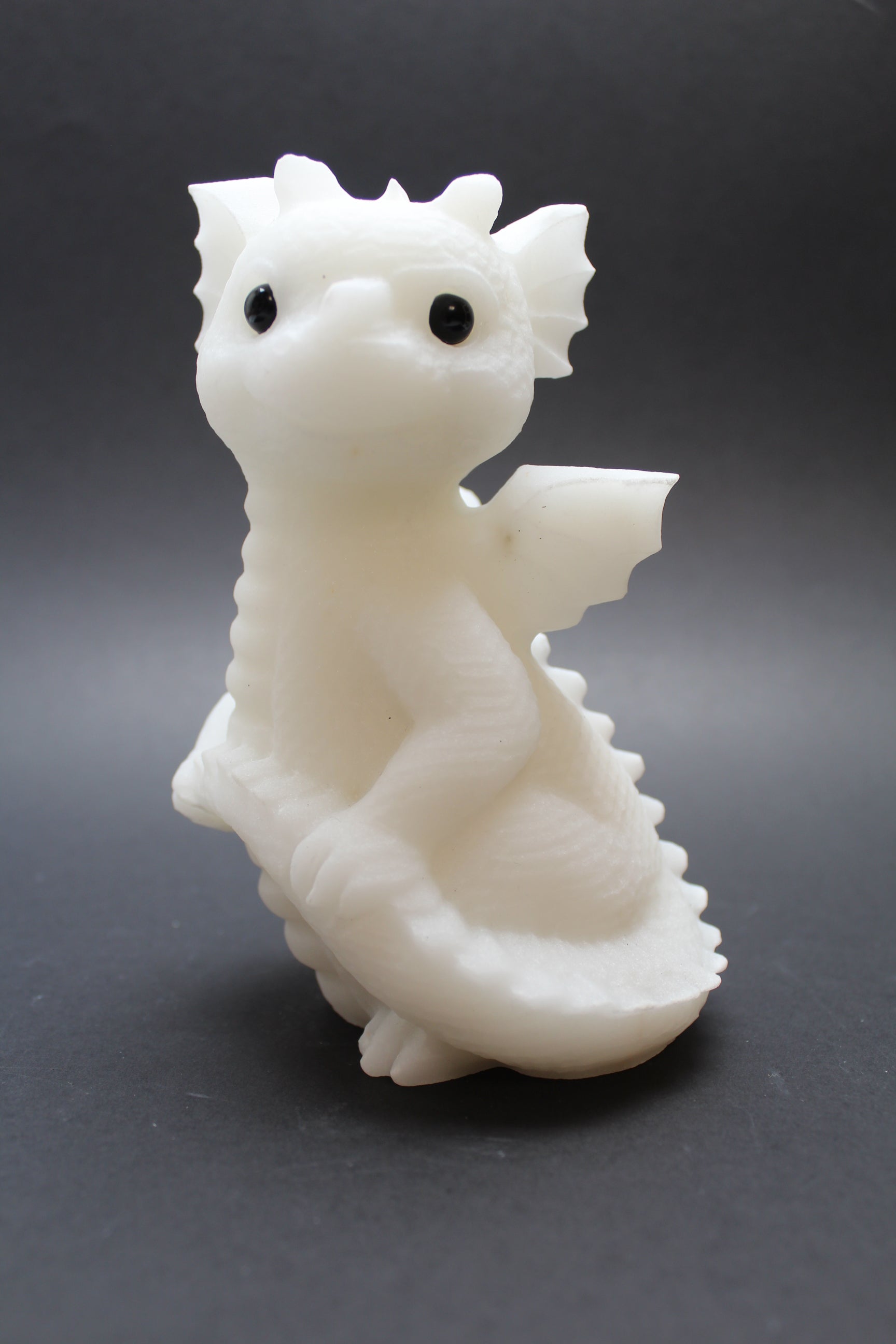 Drage Hvid Jade 15cm - L