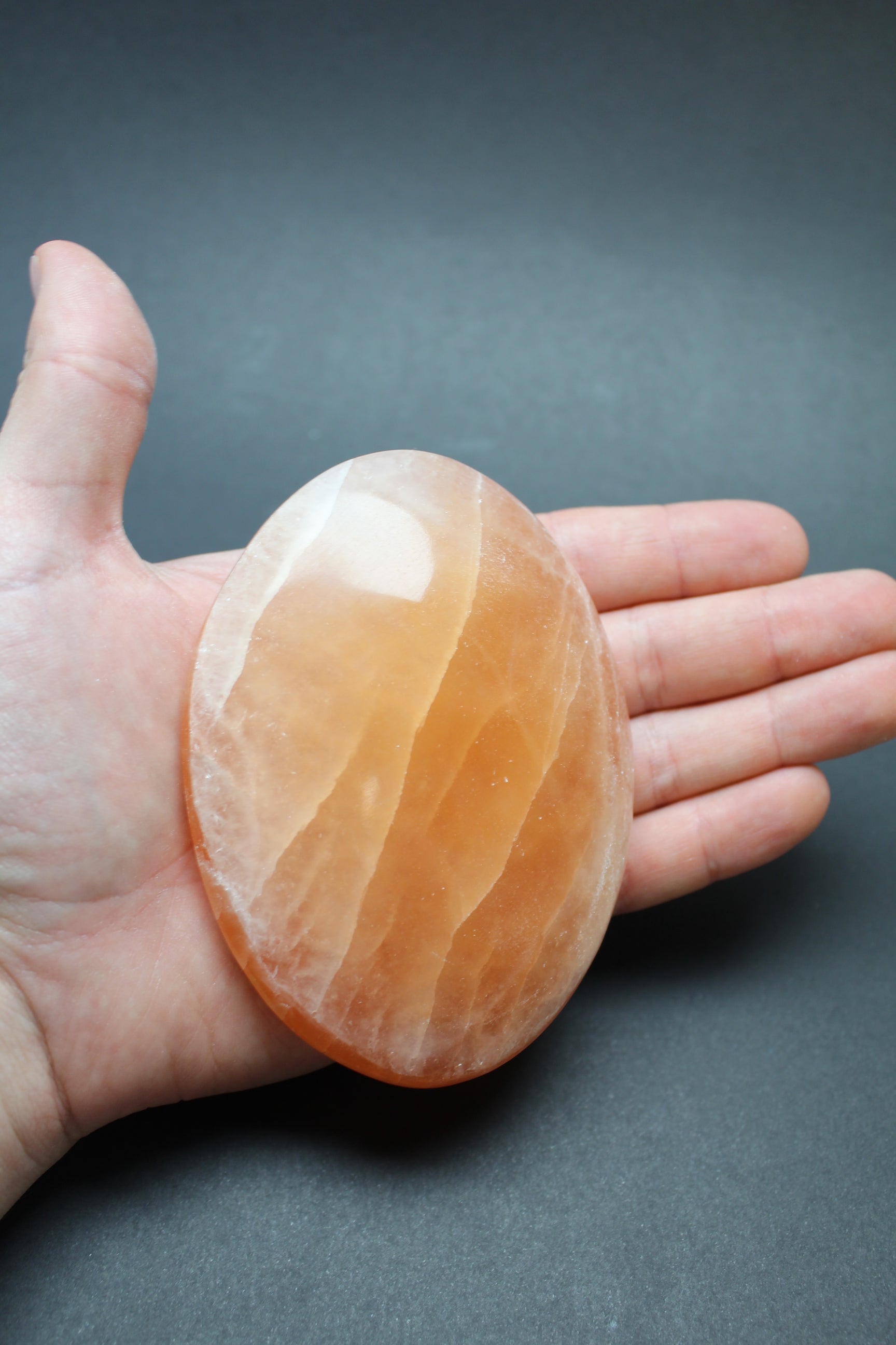 Orange Selenit Palmstone - 9-10cm