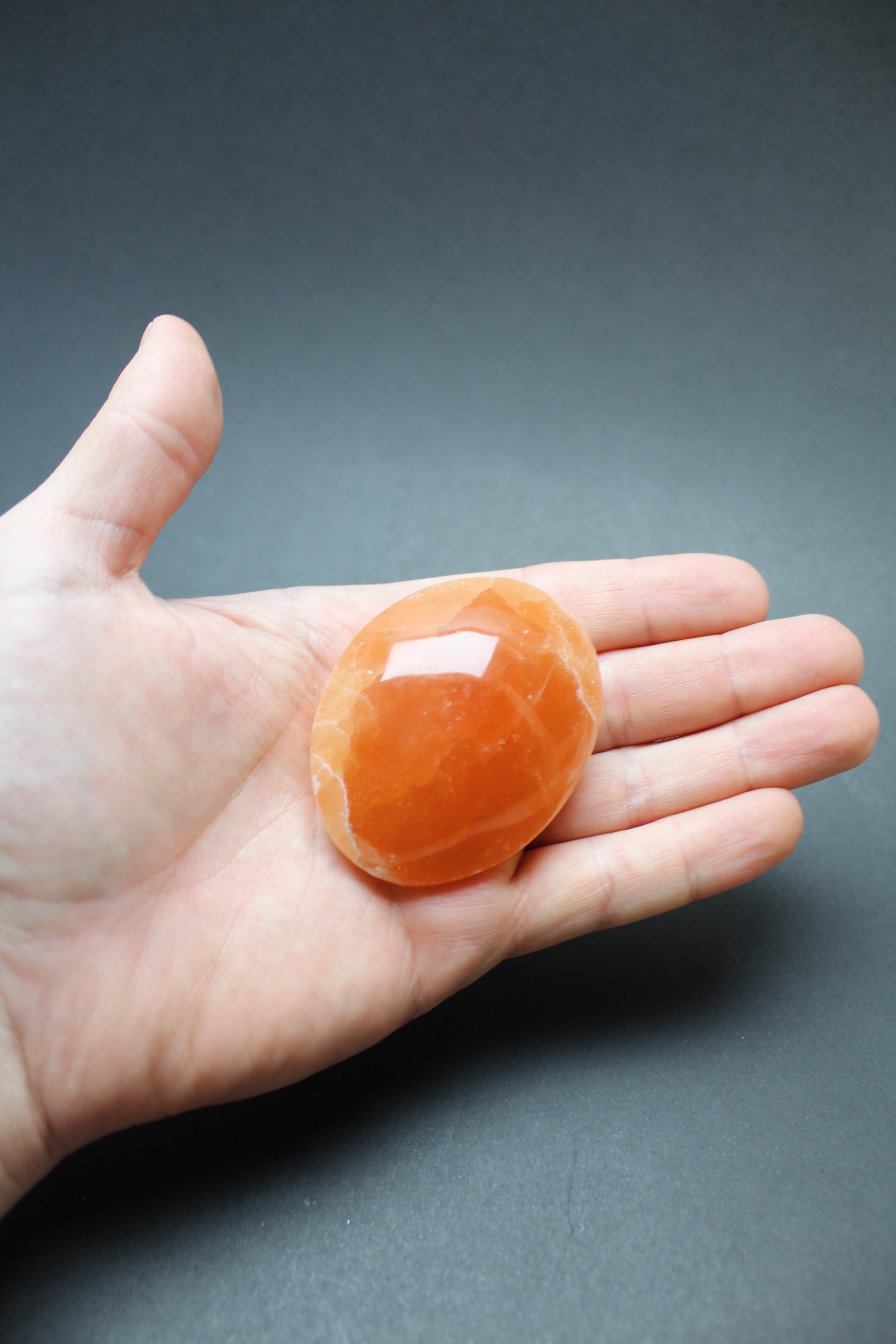 Orange Selenit Palmstone - 6-7cm
