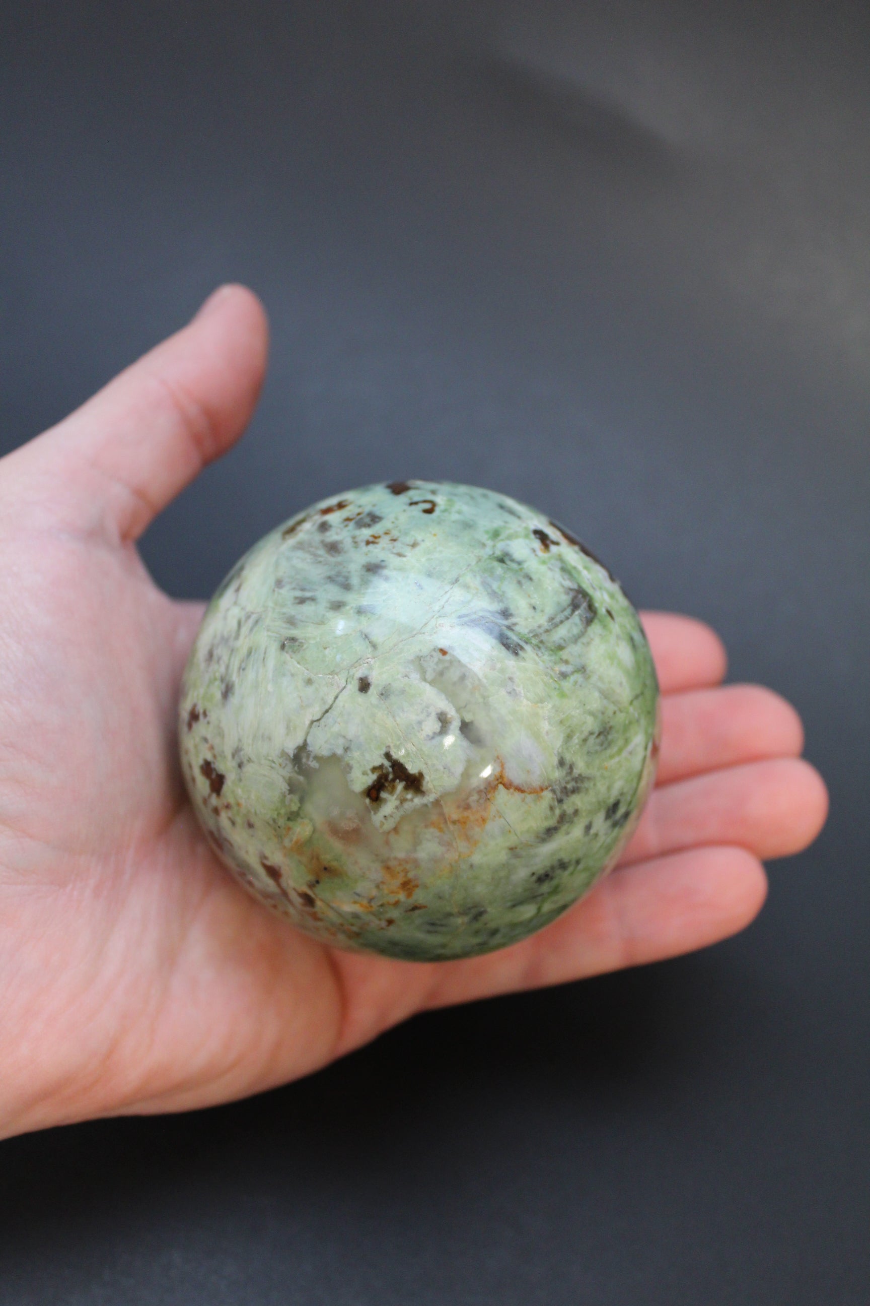 Chrysopras Kugle - Nr. 3