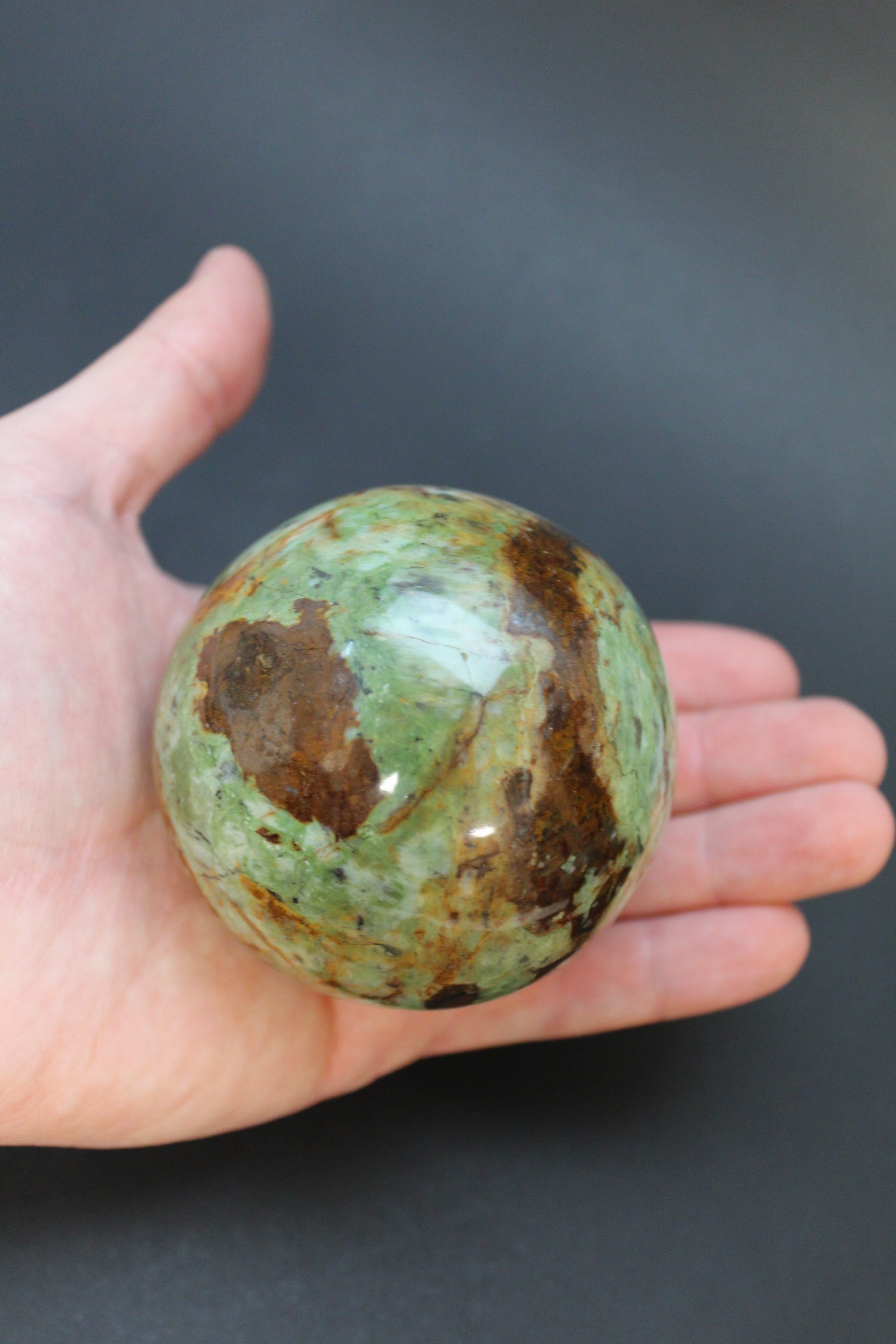 Chrysopras Kugle - Nr. 4