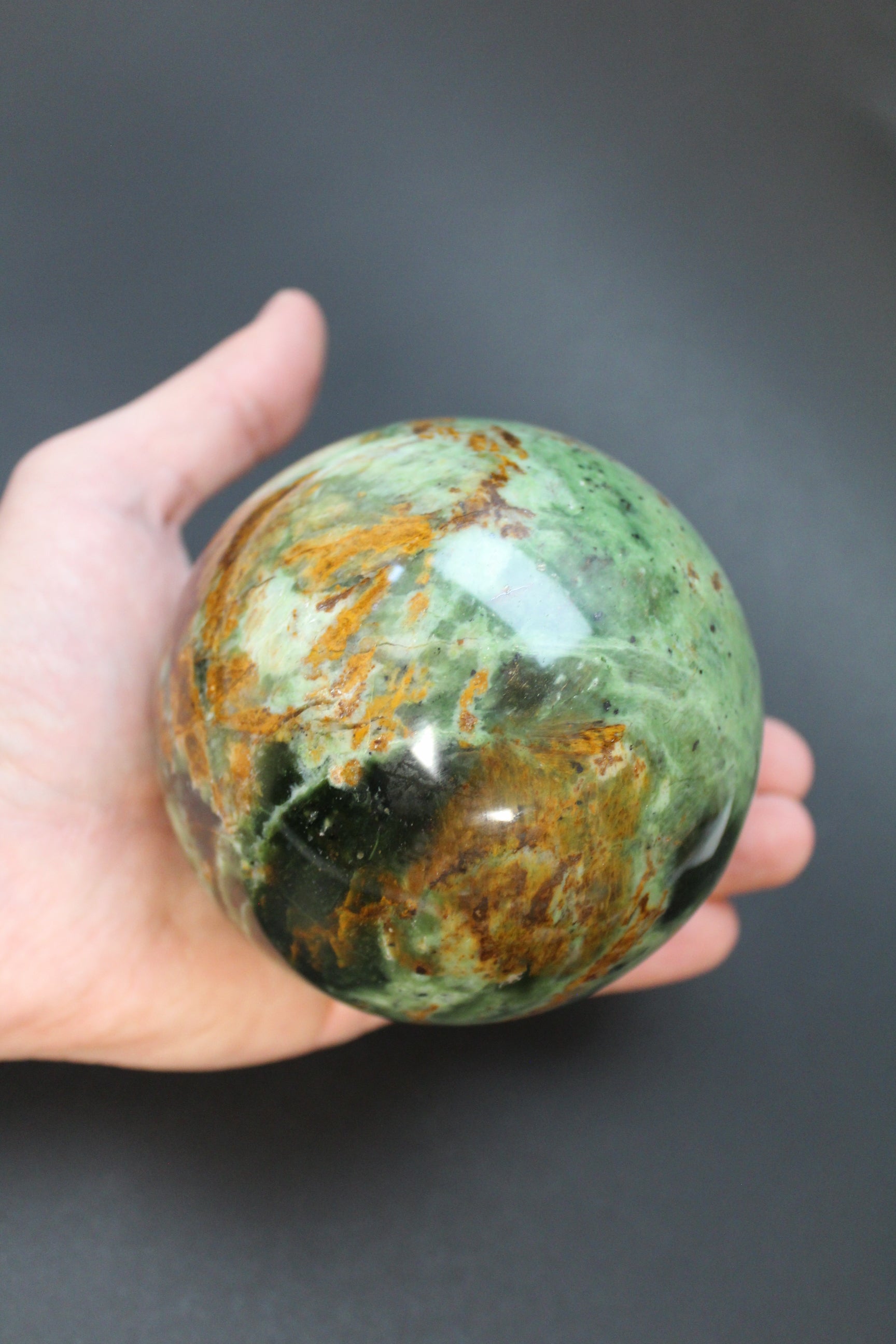 Chrysopras Kugle - Nr. 6