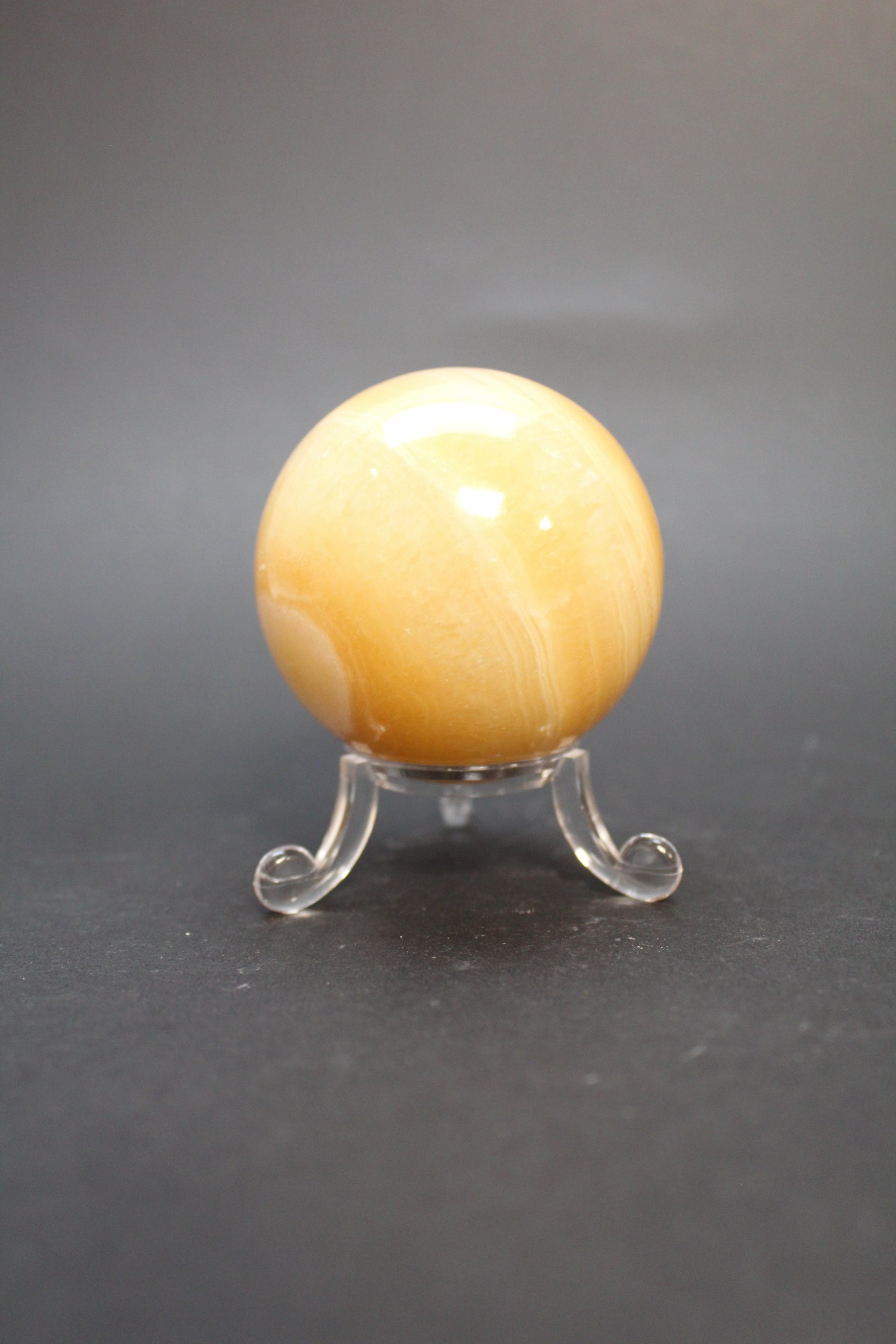 Orange Calcit Kugle - Nr. 4