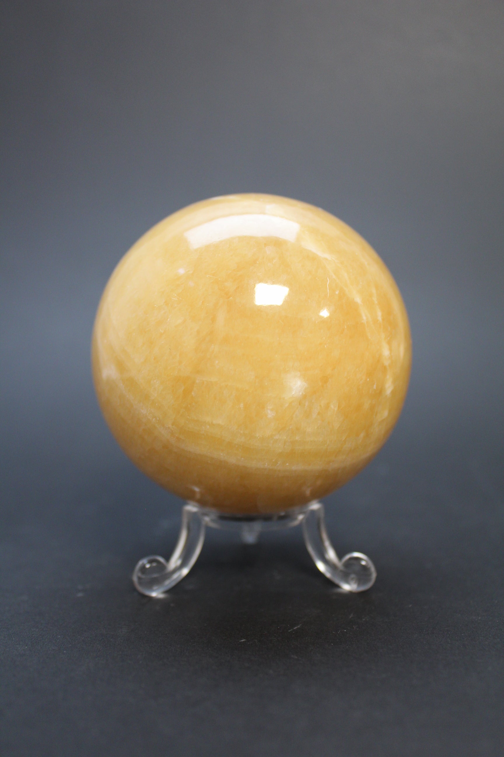 Orange Calcit Kugle - Nr. 6