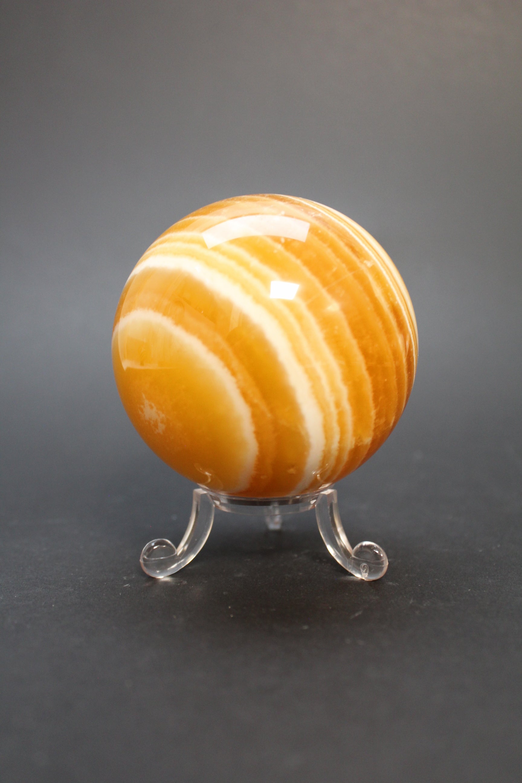 Orange Calcit Kugle - Nr. 7