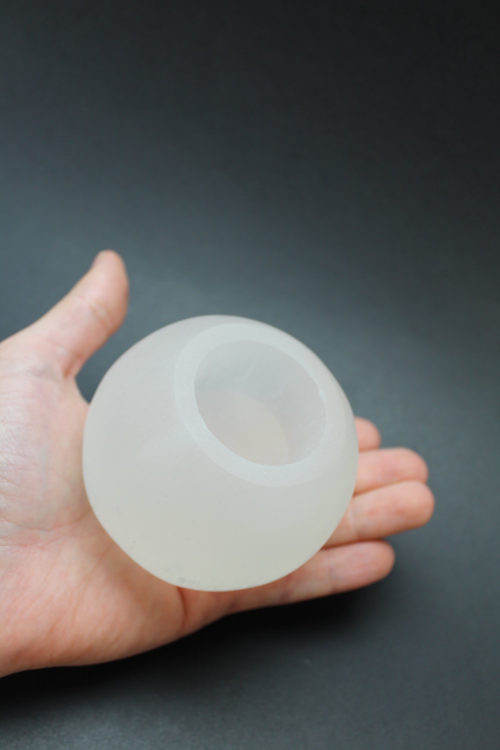 Selenit Fyrfadsstage - 7cm