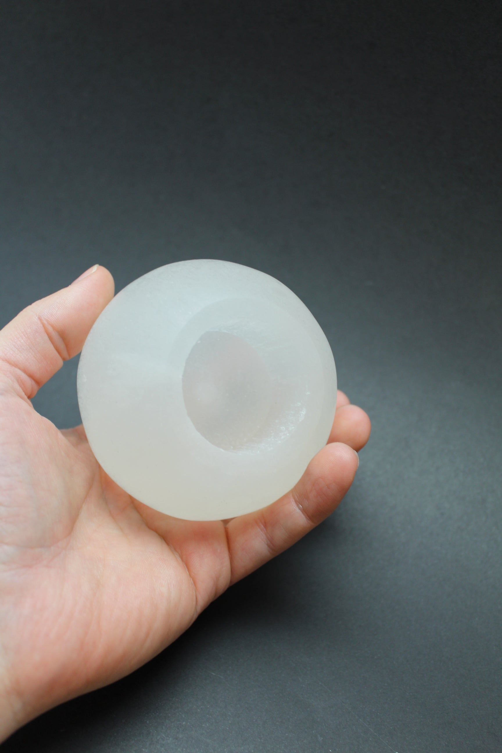 Selenit Fyrfadsstage - 7cm