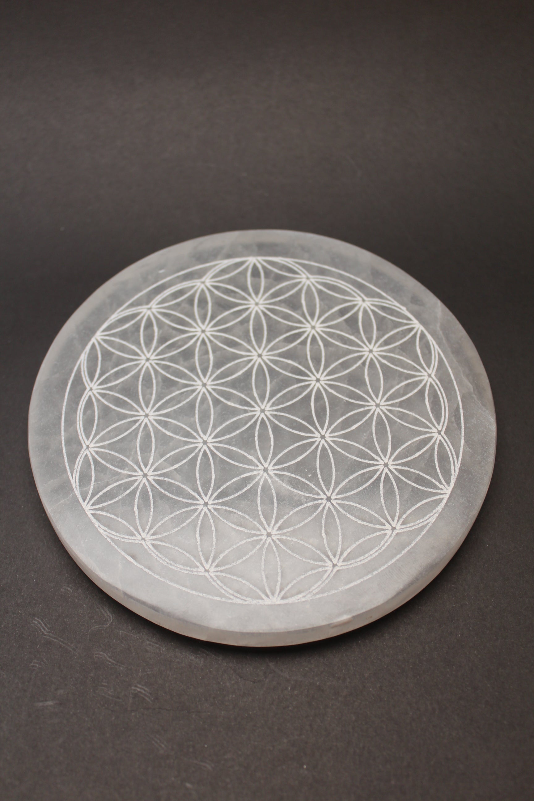 Selenit Plade - 14-15cm - Livets Blomst