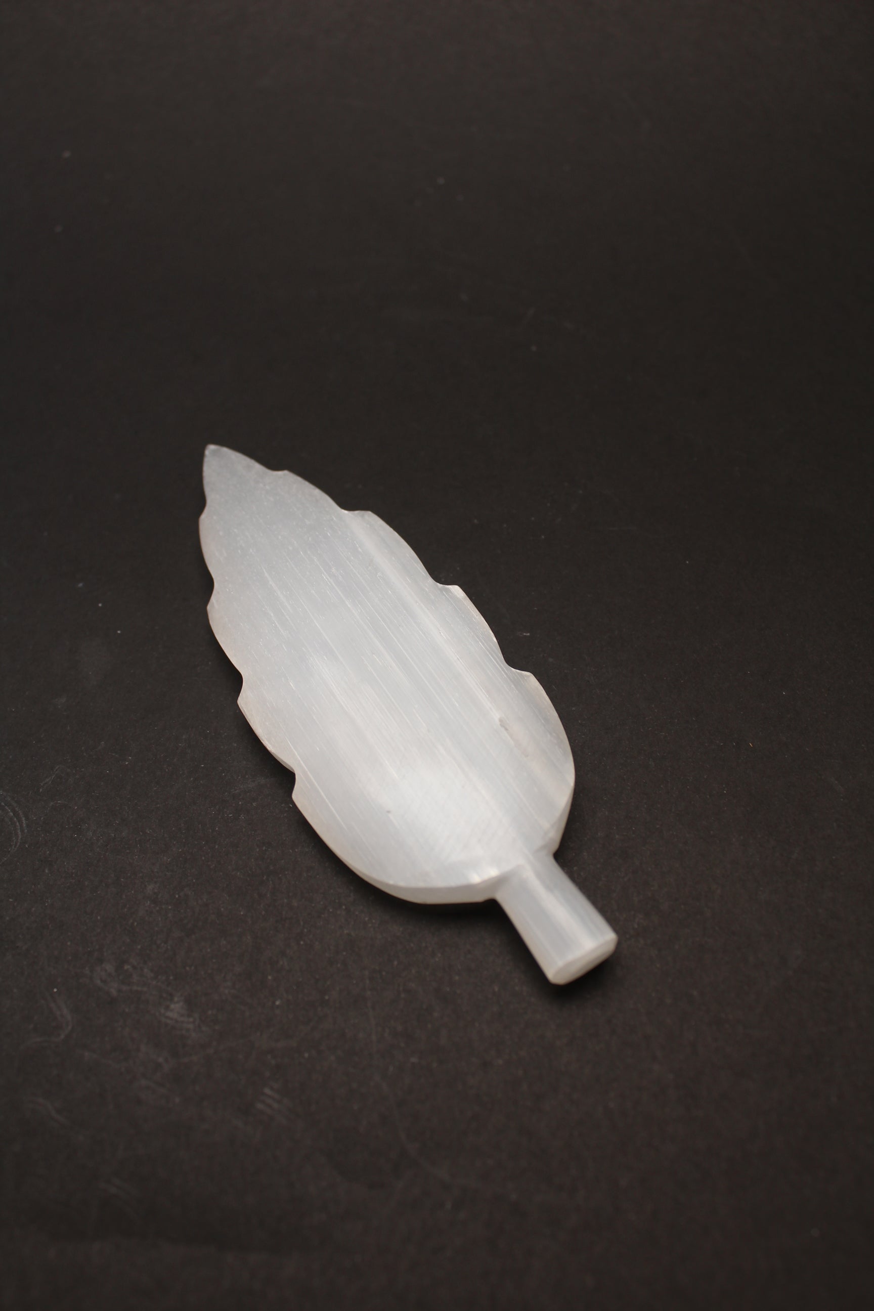 Selenit Blad - Stribet - 10cm
