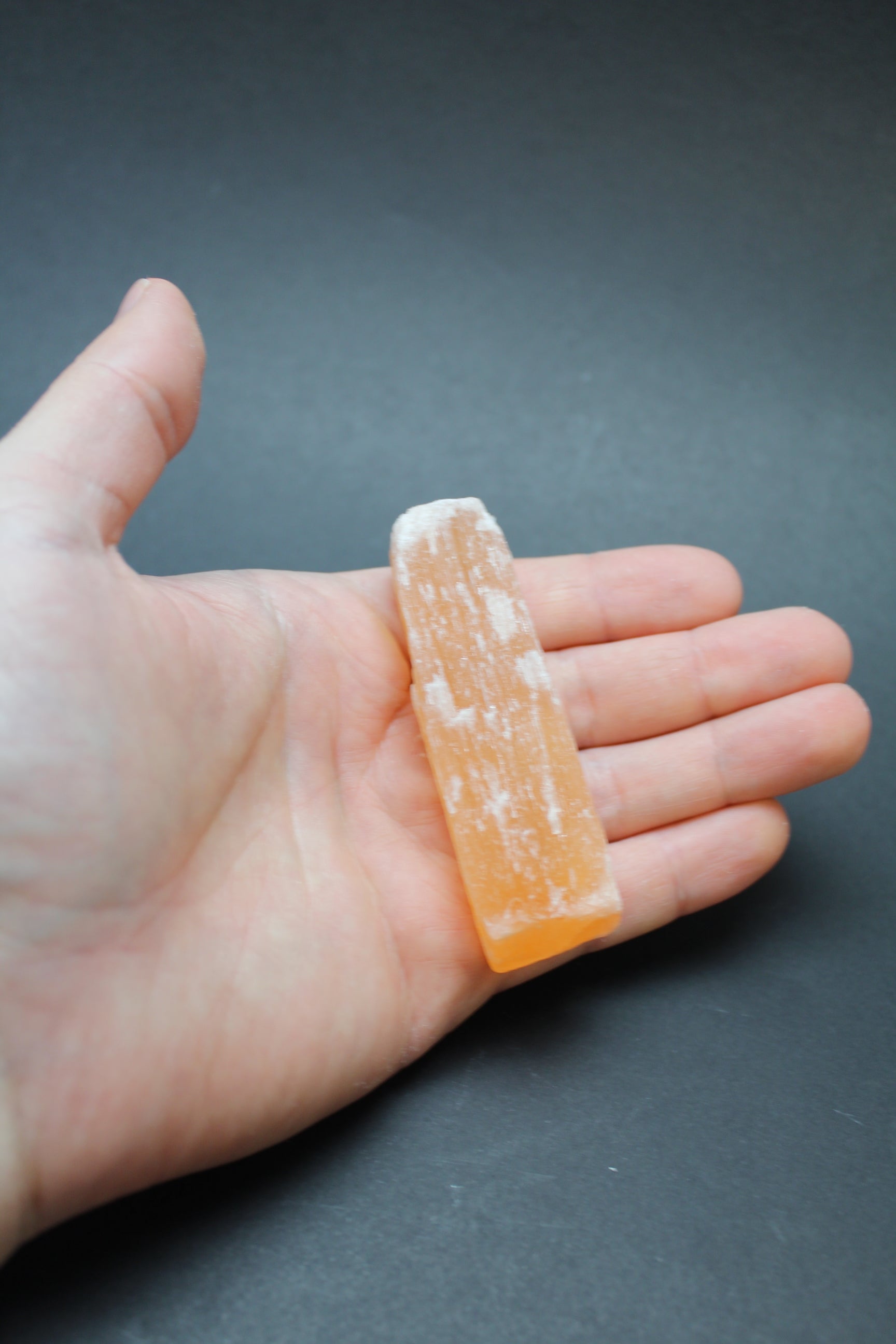 Orange Selenit Stav rå - 7-8cm