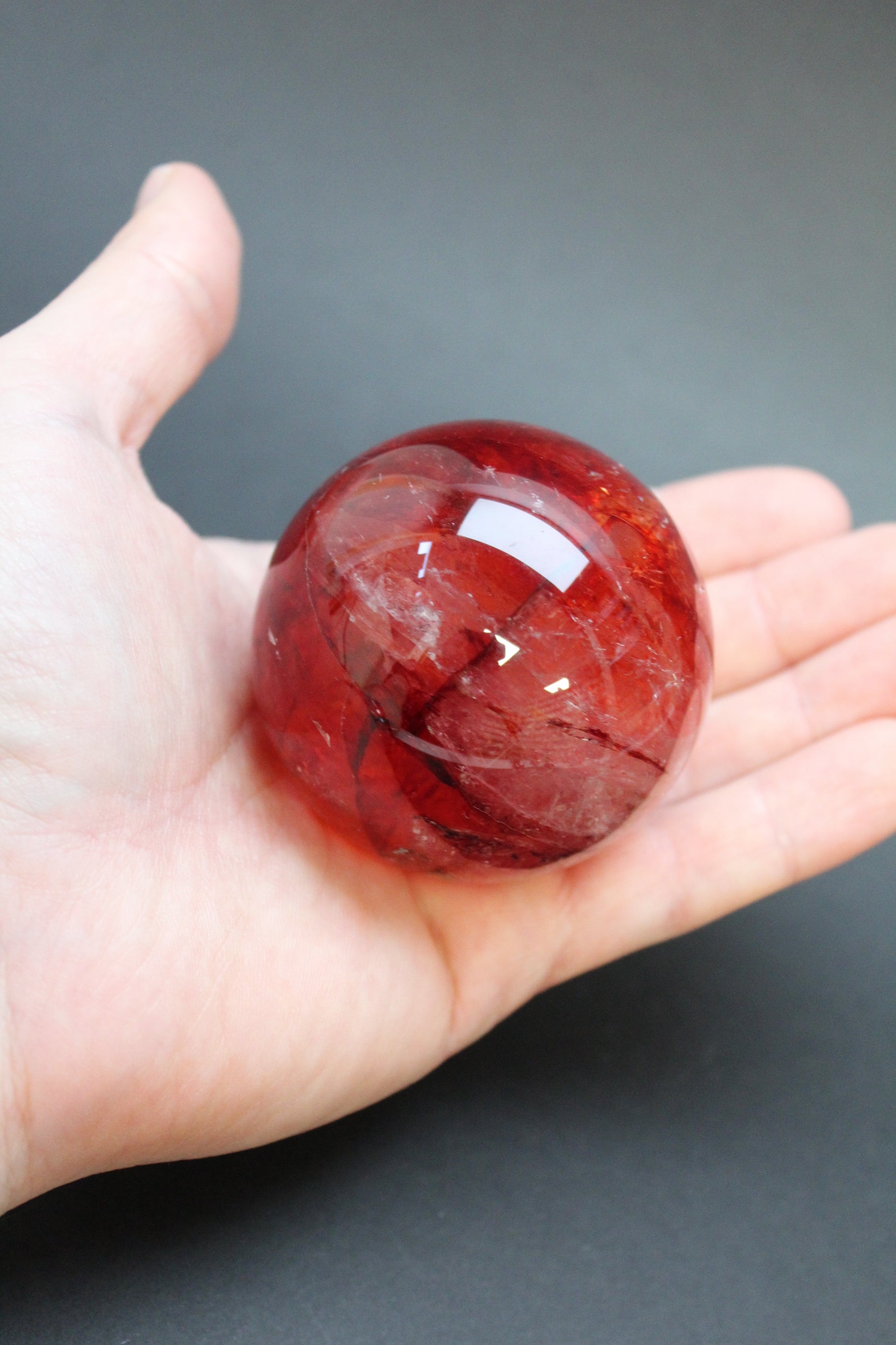 Hæmatit Kvarts Kugle - Nr. 4