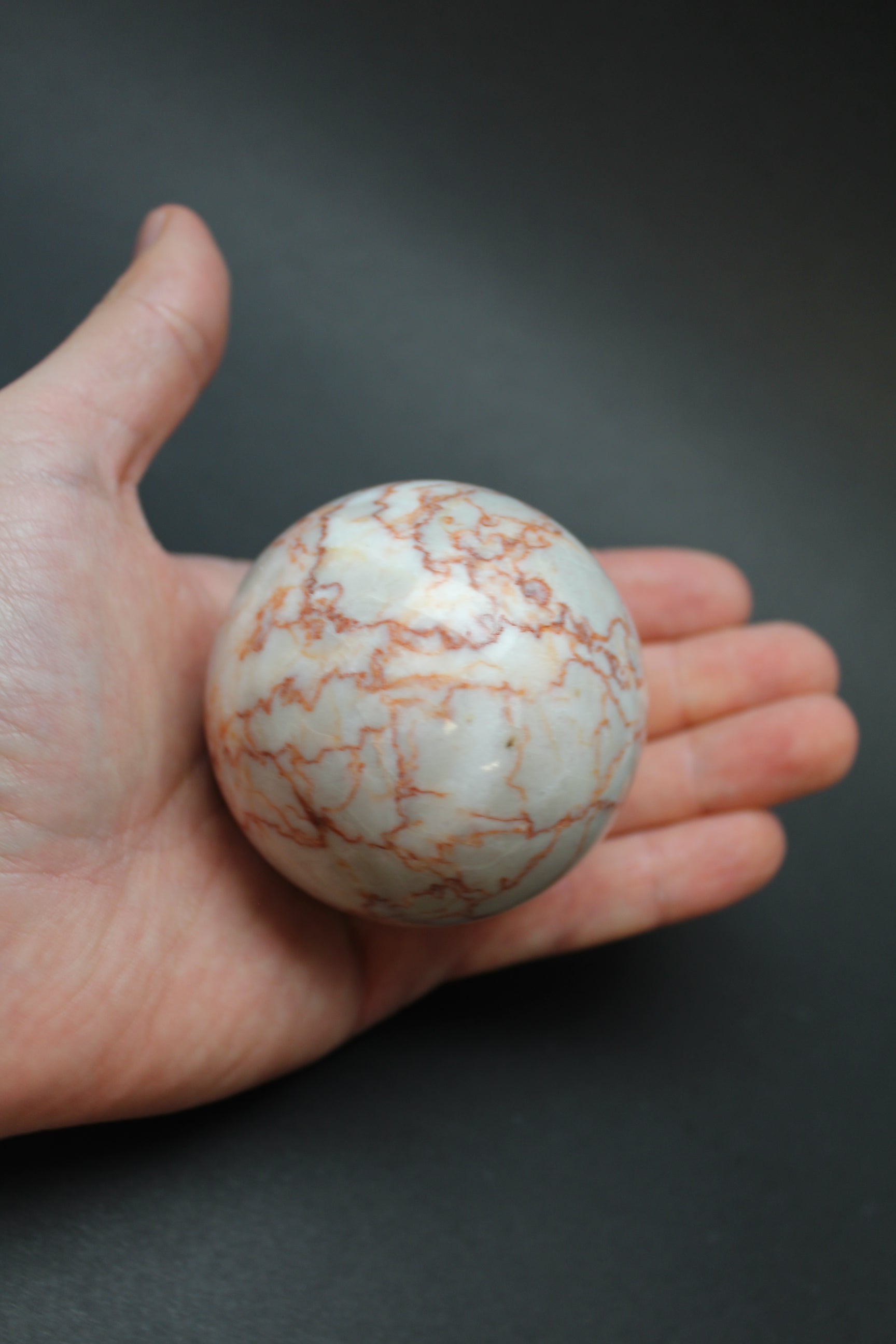 Red Marble Kugle - Nr. 1