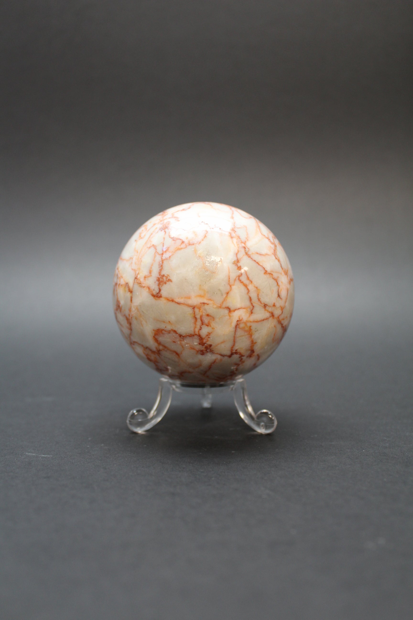 Red Marble Kugle - Nr. 5